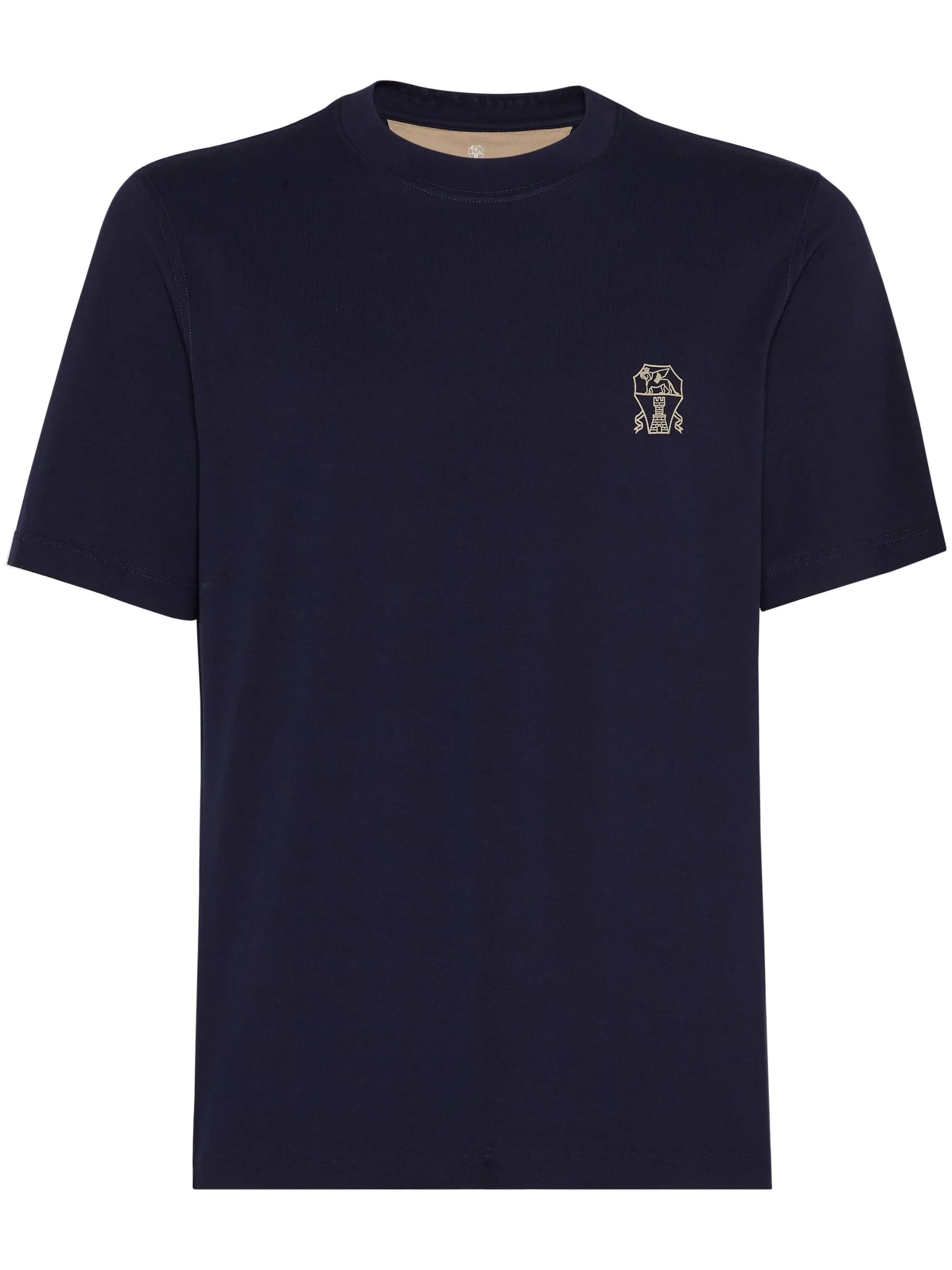 logo-embroidered cotton T-shirt