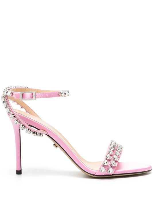 crystal-embellished 100mm sandals