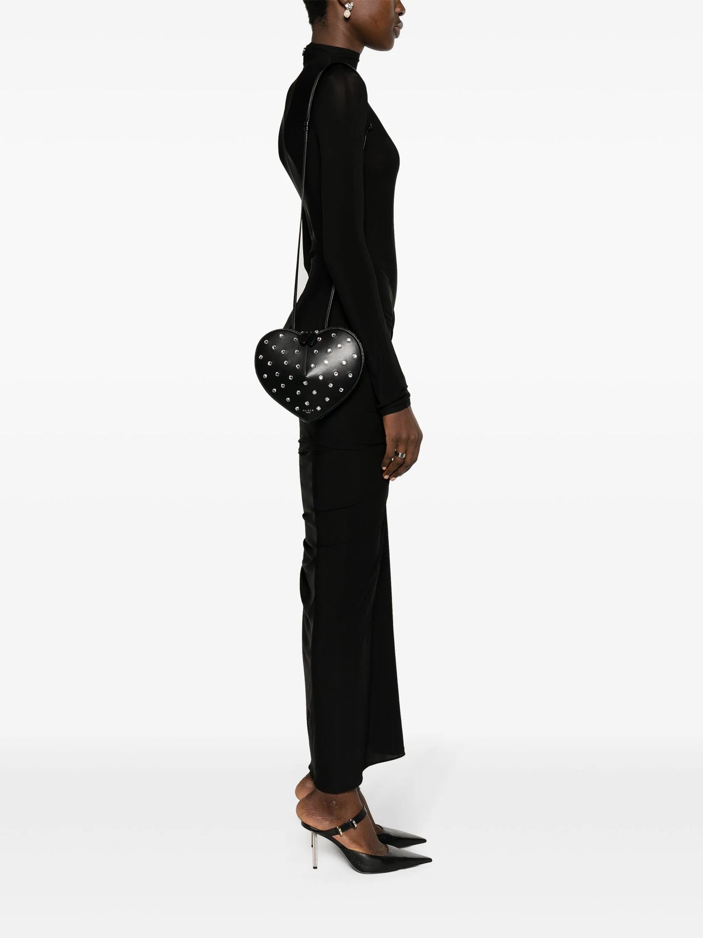 Le Coeur crystal-embellished crossbody bag