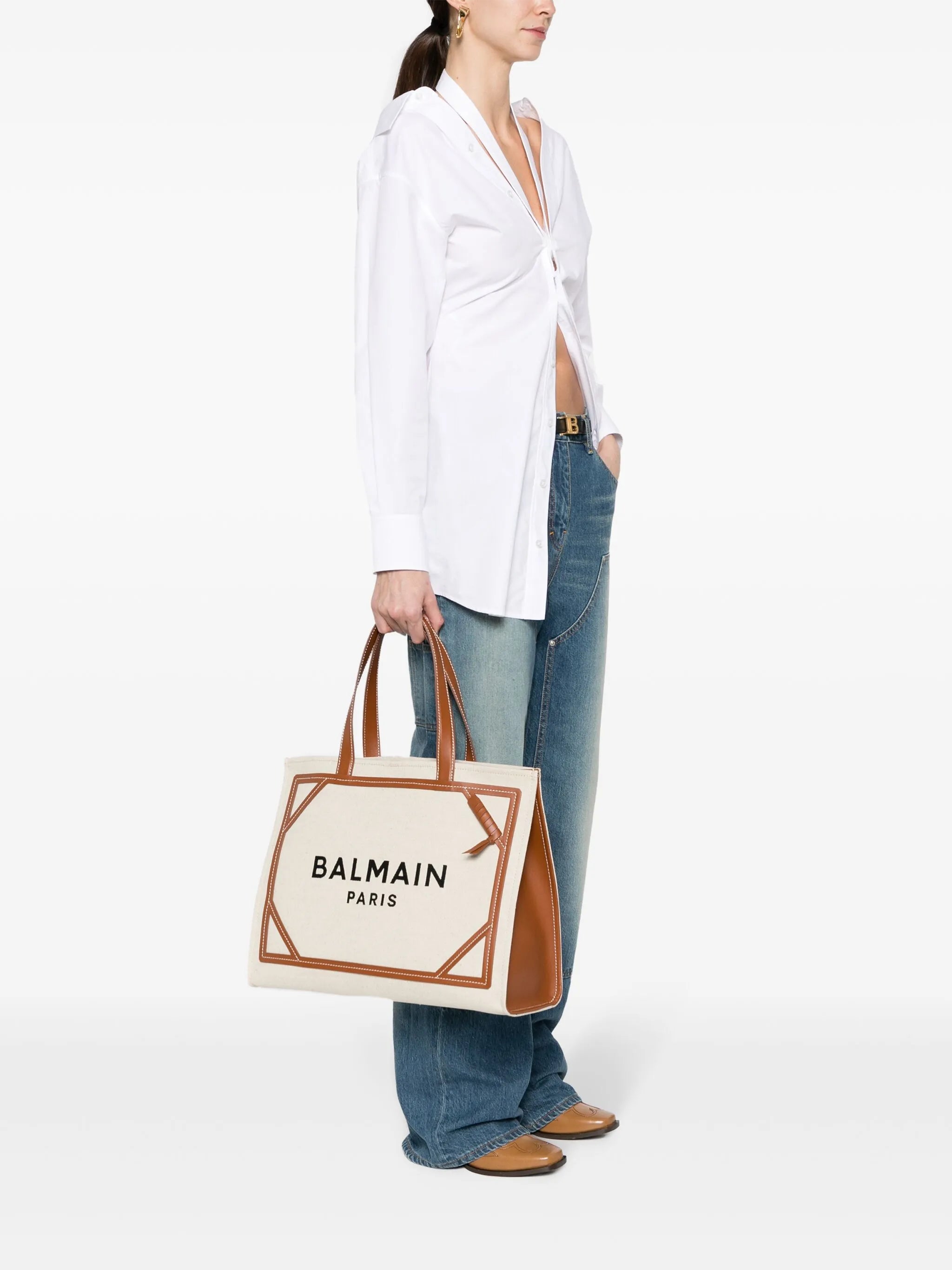 B-Army logo-print tote bag