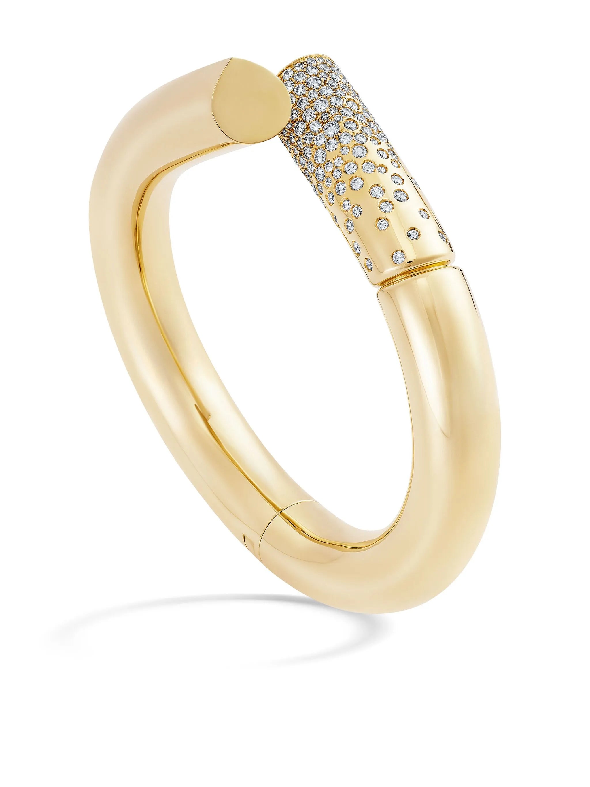 18kt yellow gold large Oera diamond bracelet