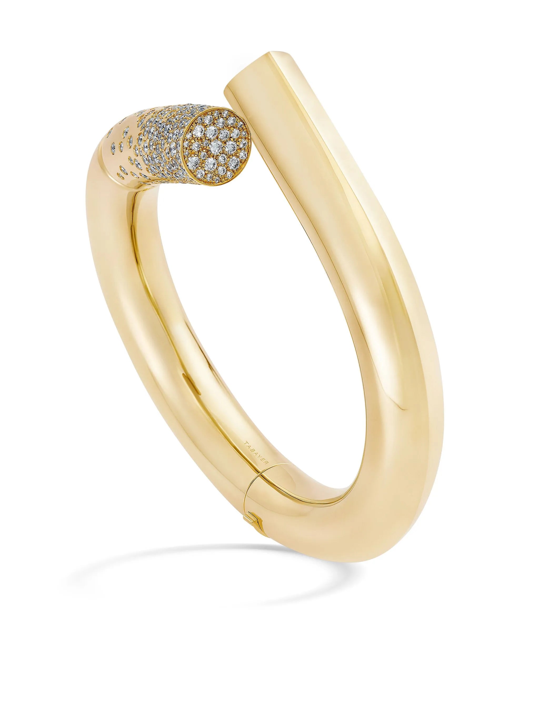 18kt yellow gold large Oera diamond bracelet