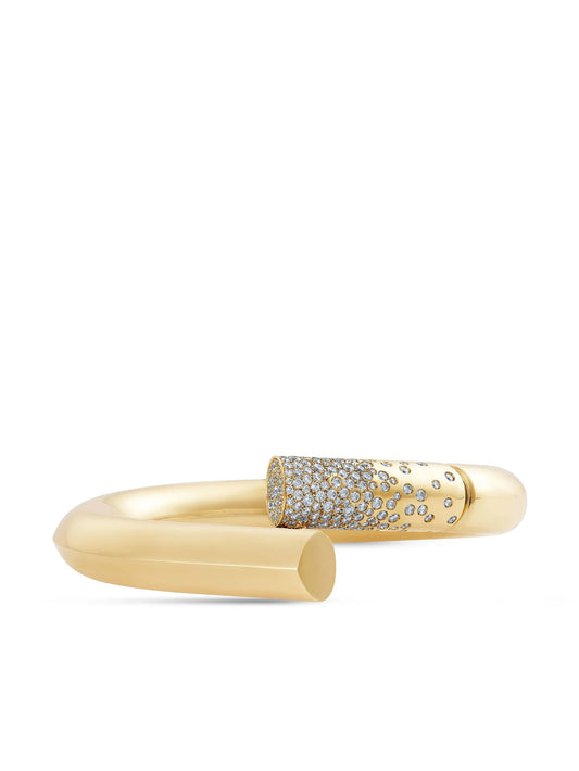 18kt yellow gold large Oera diamond bracelet