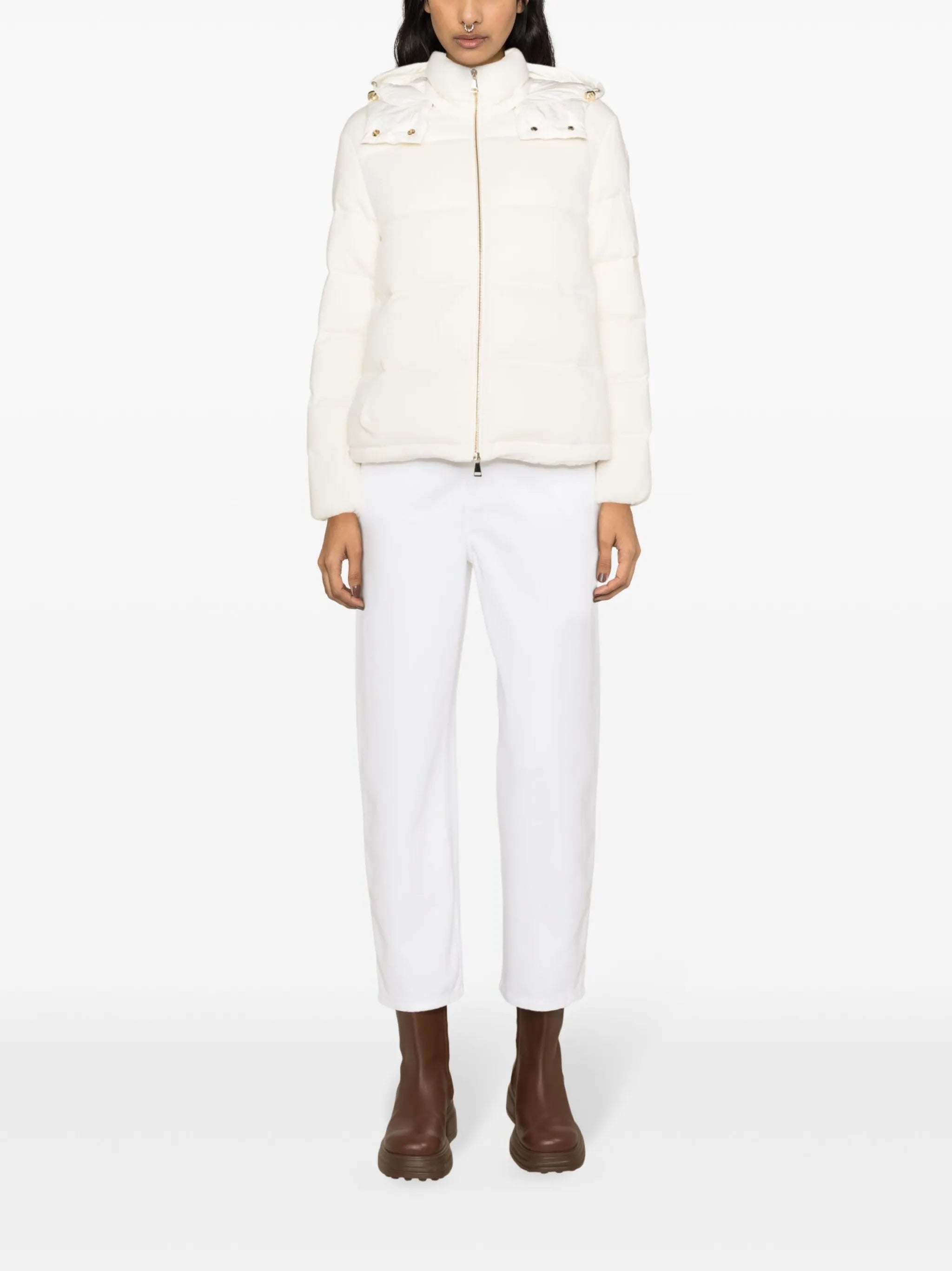 Arimi knitted hooded jacket