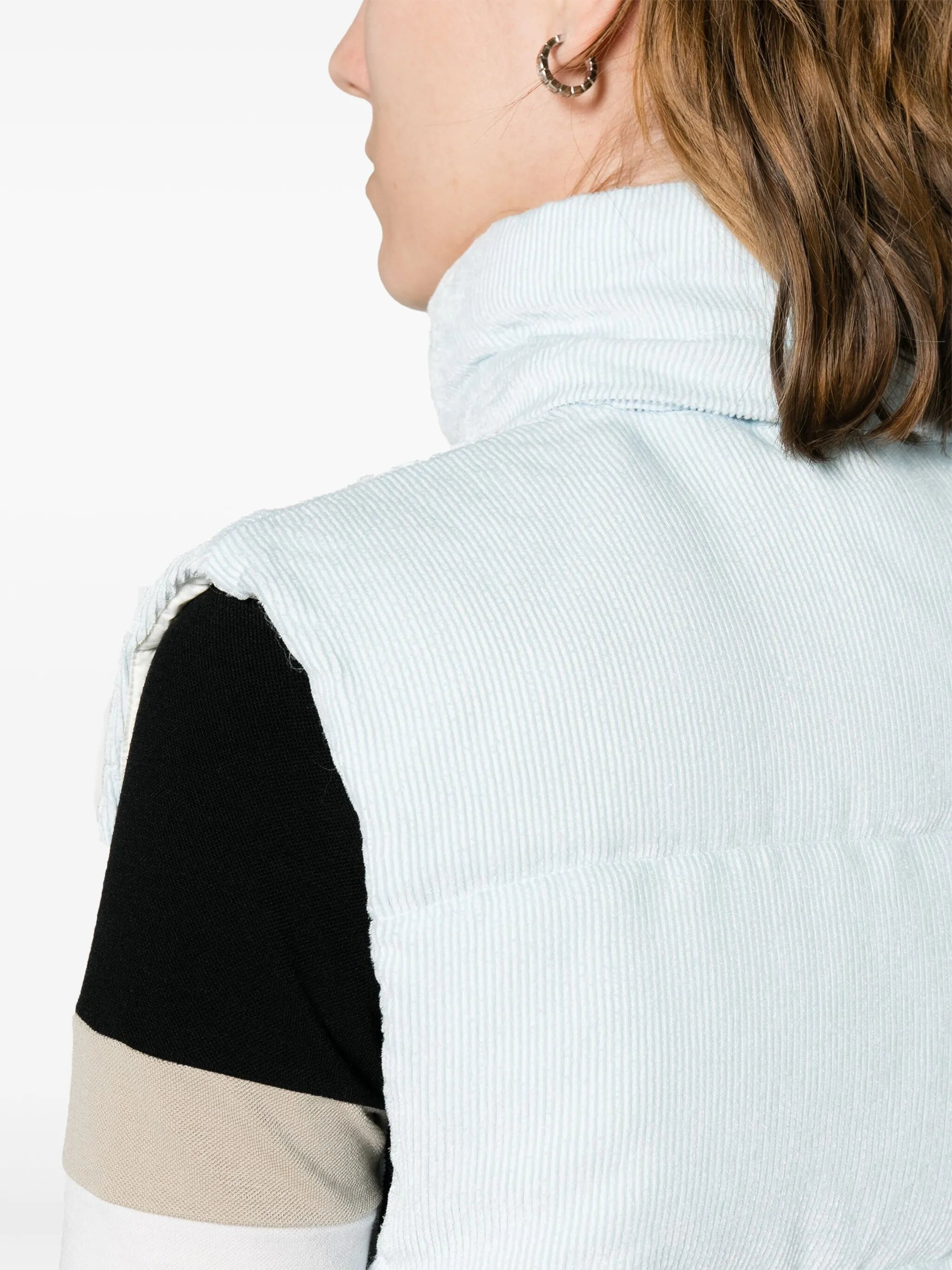 Agelao hooded corduroy gillet