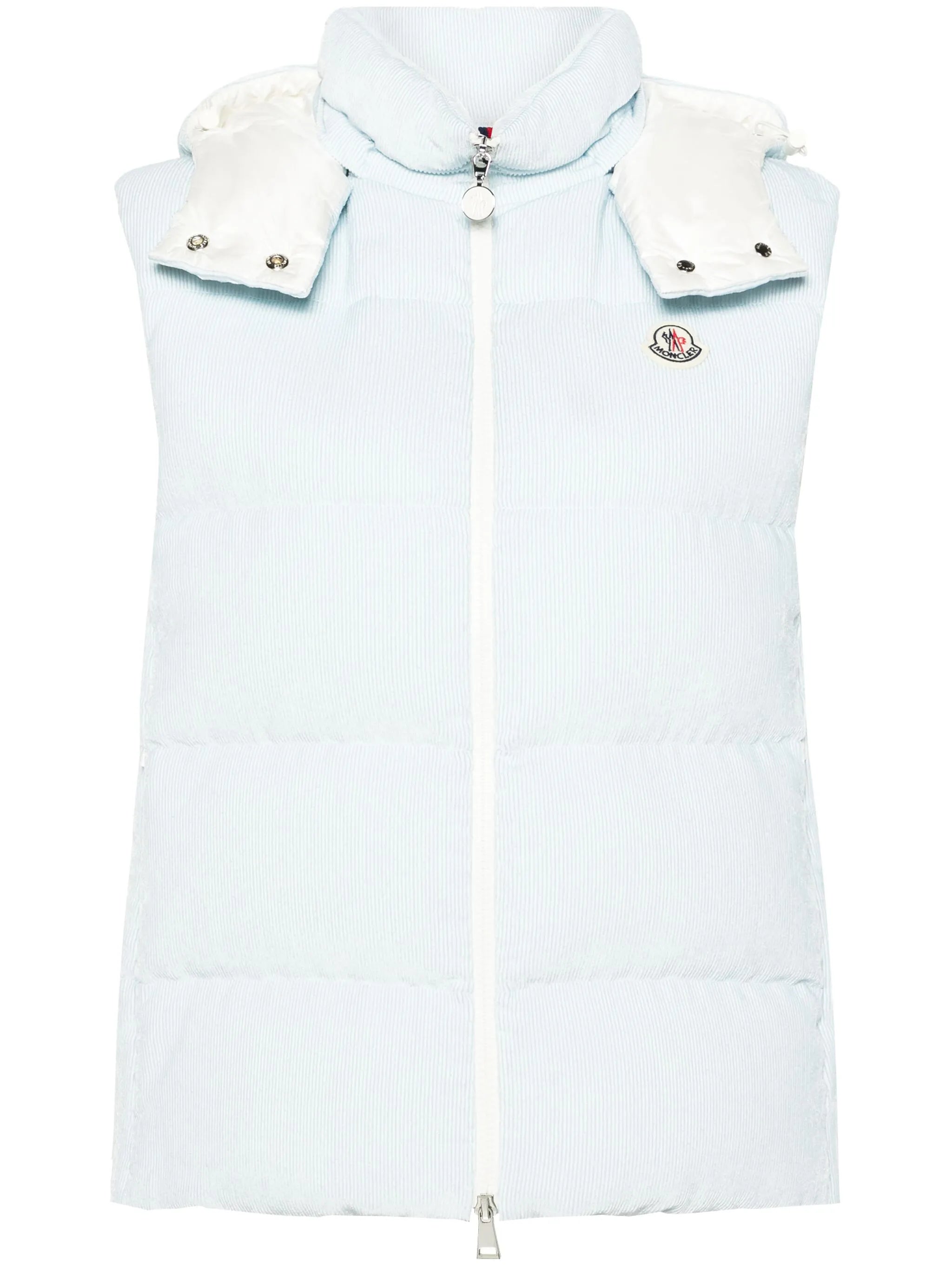 Agelao hooded corduroy gillet