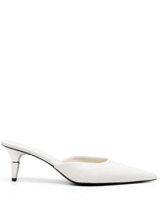 60mm Spike leather mules