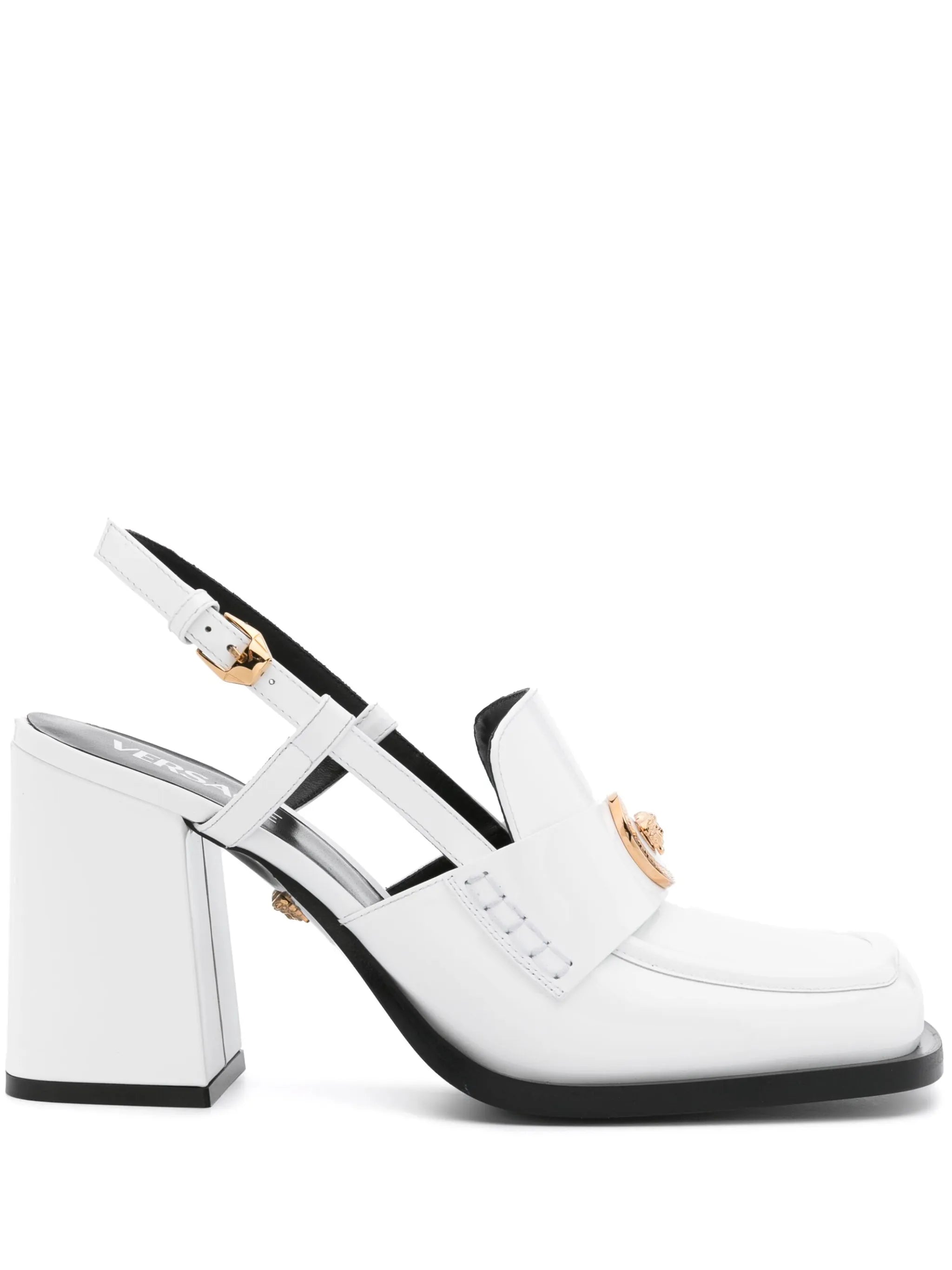 85mm slingback loafer pumps