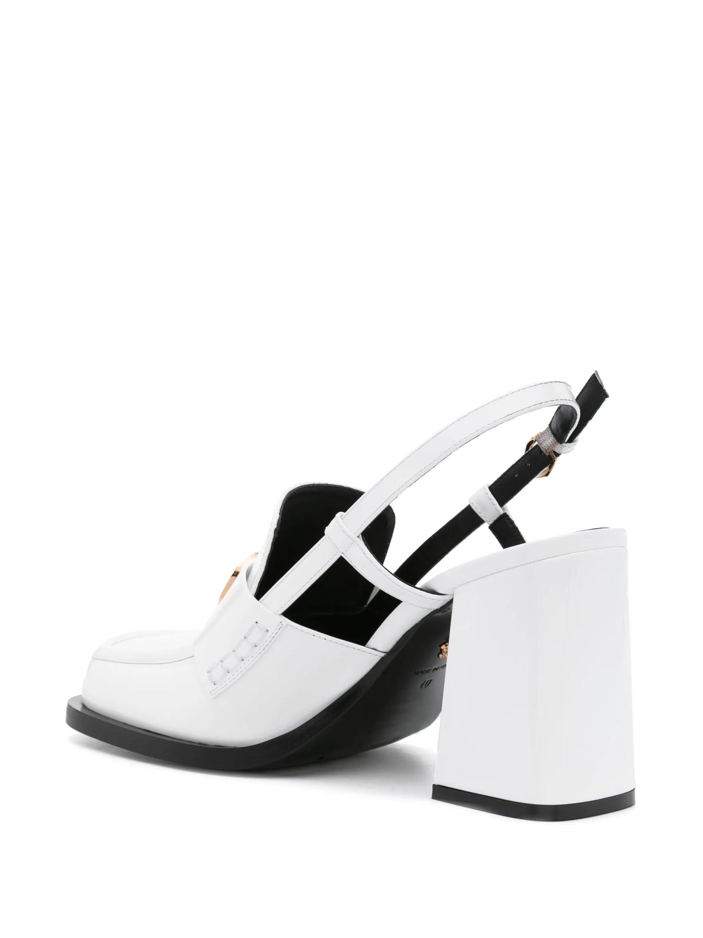85mm slingback loafer pumps
