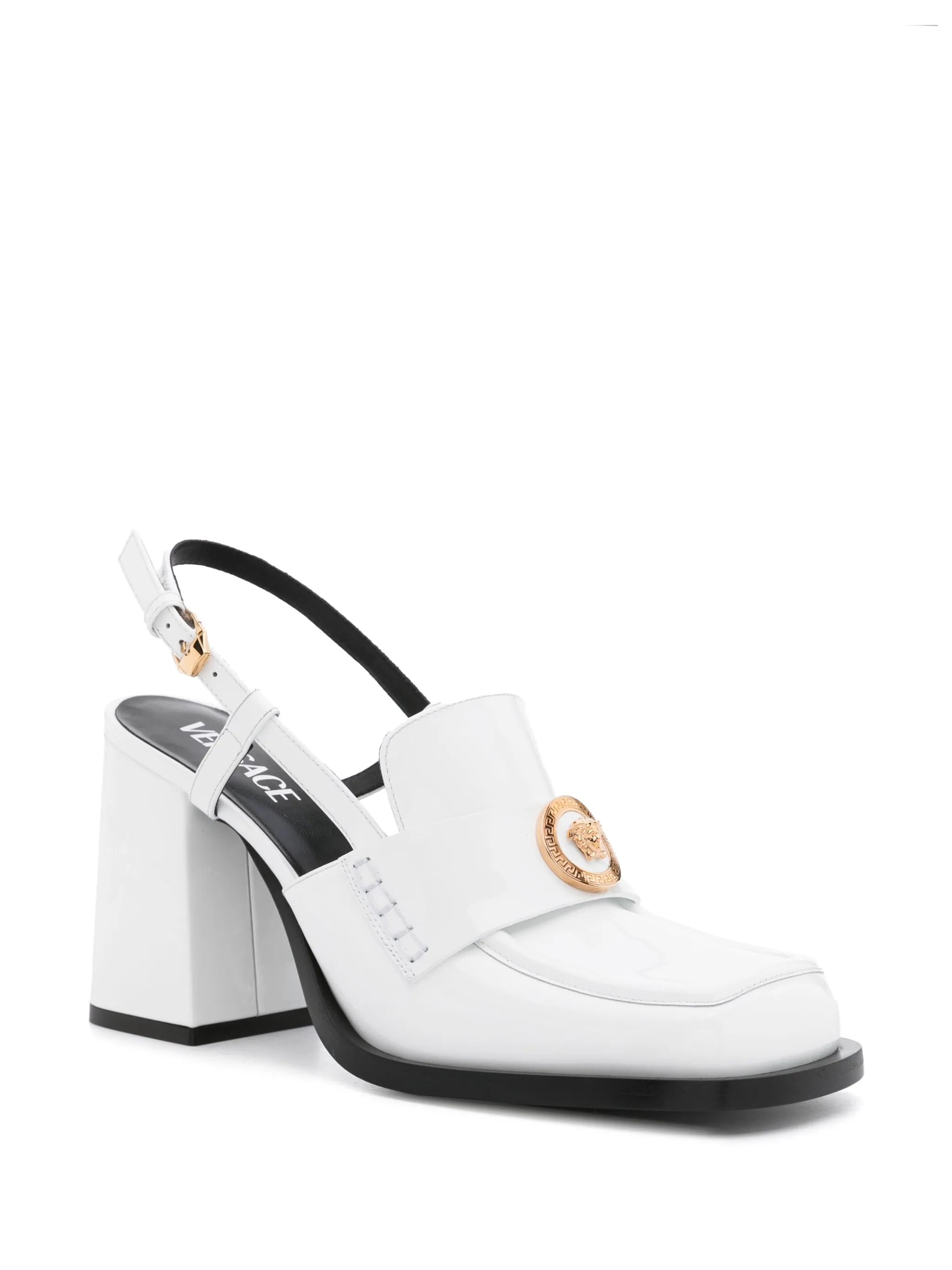 85mm slingback loafer pumps