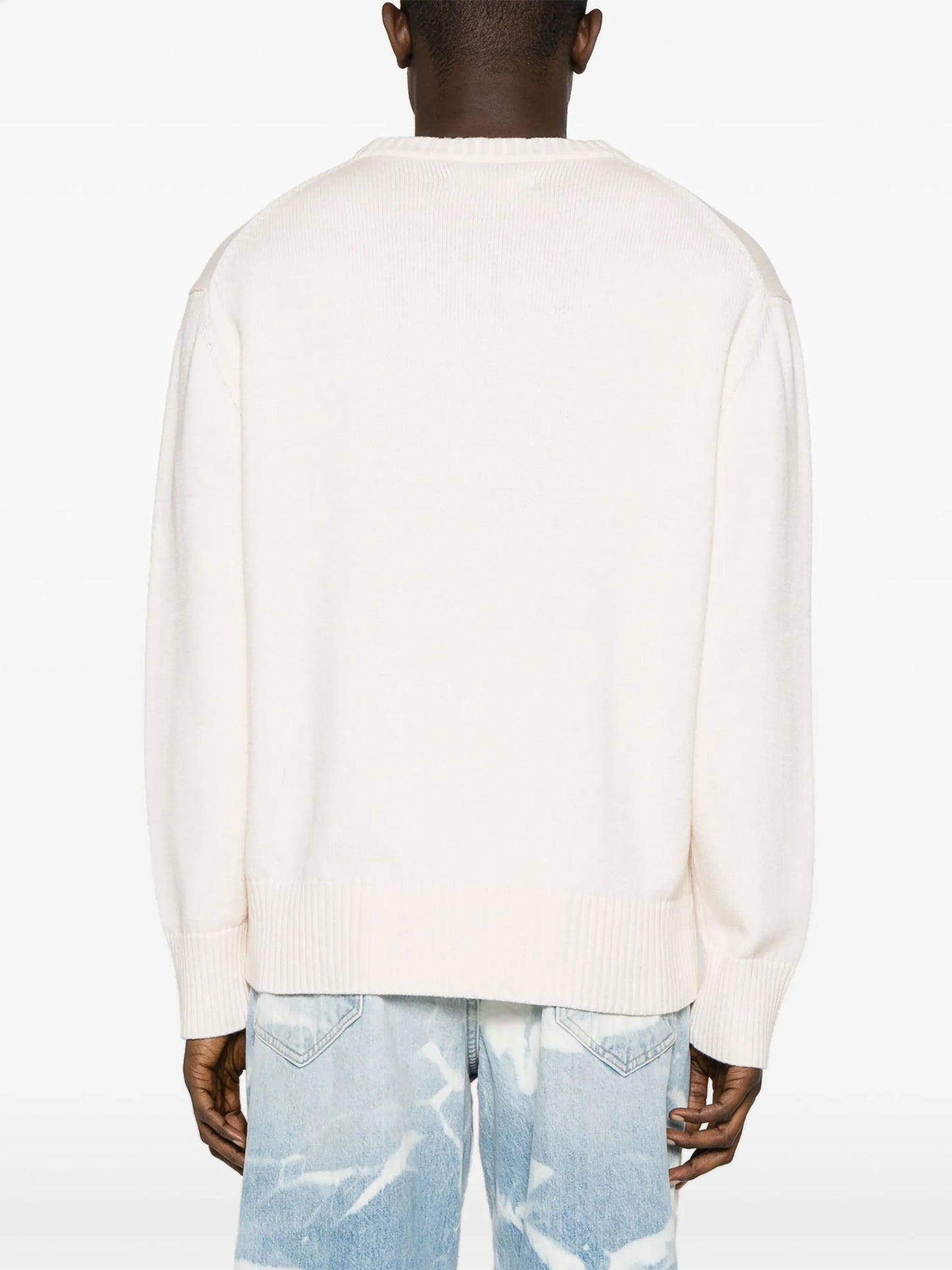 Rainbow logo-intarsia jumper