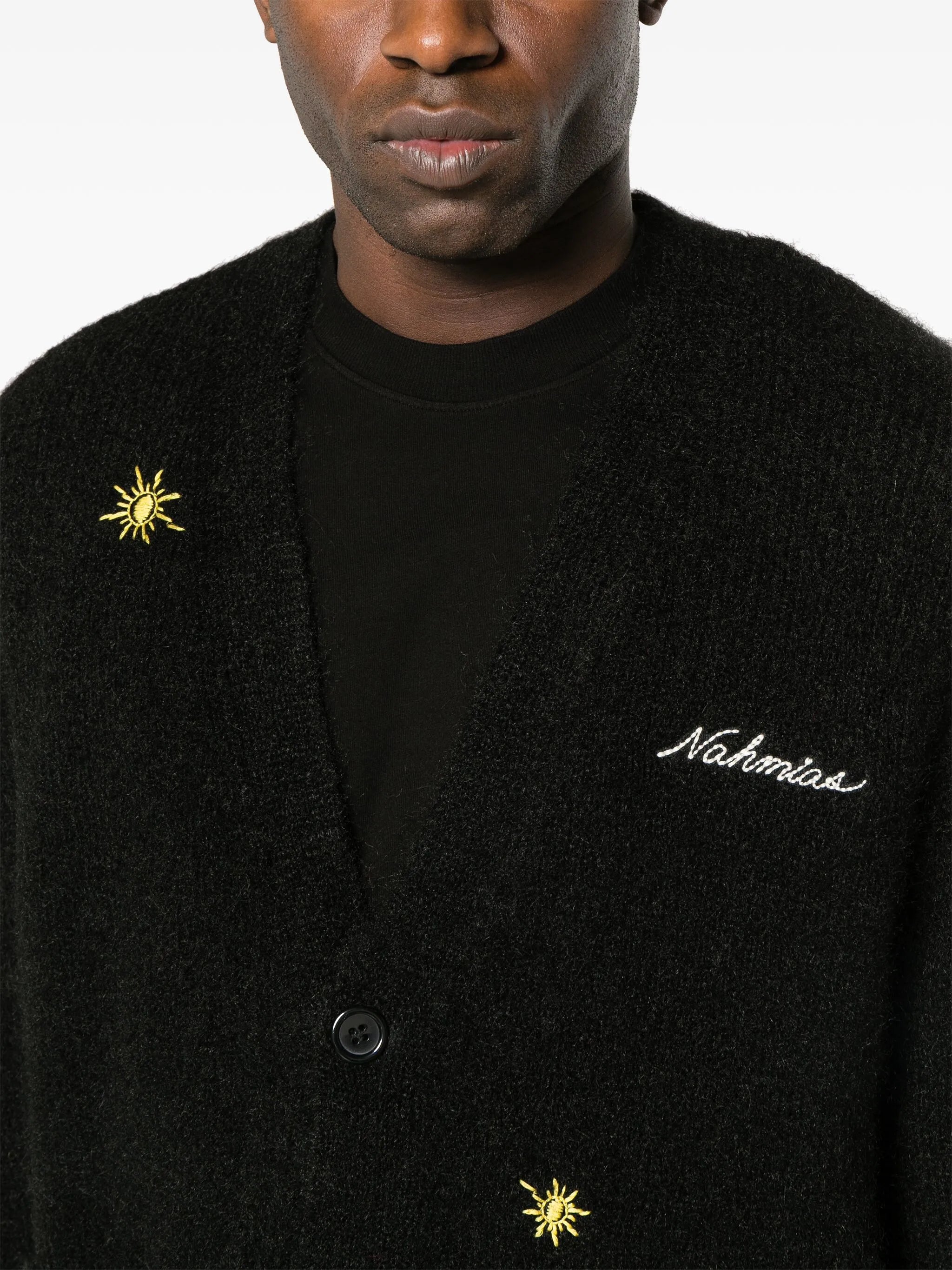 Sunshine logo-embroidered cardigan
