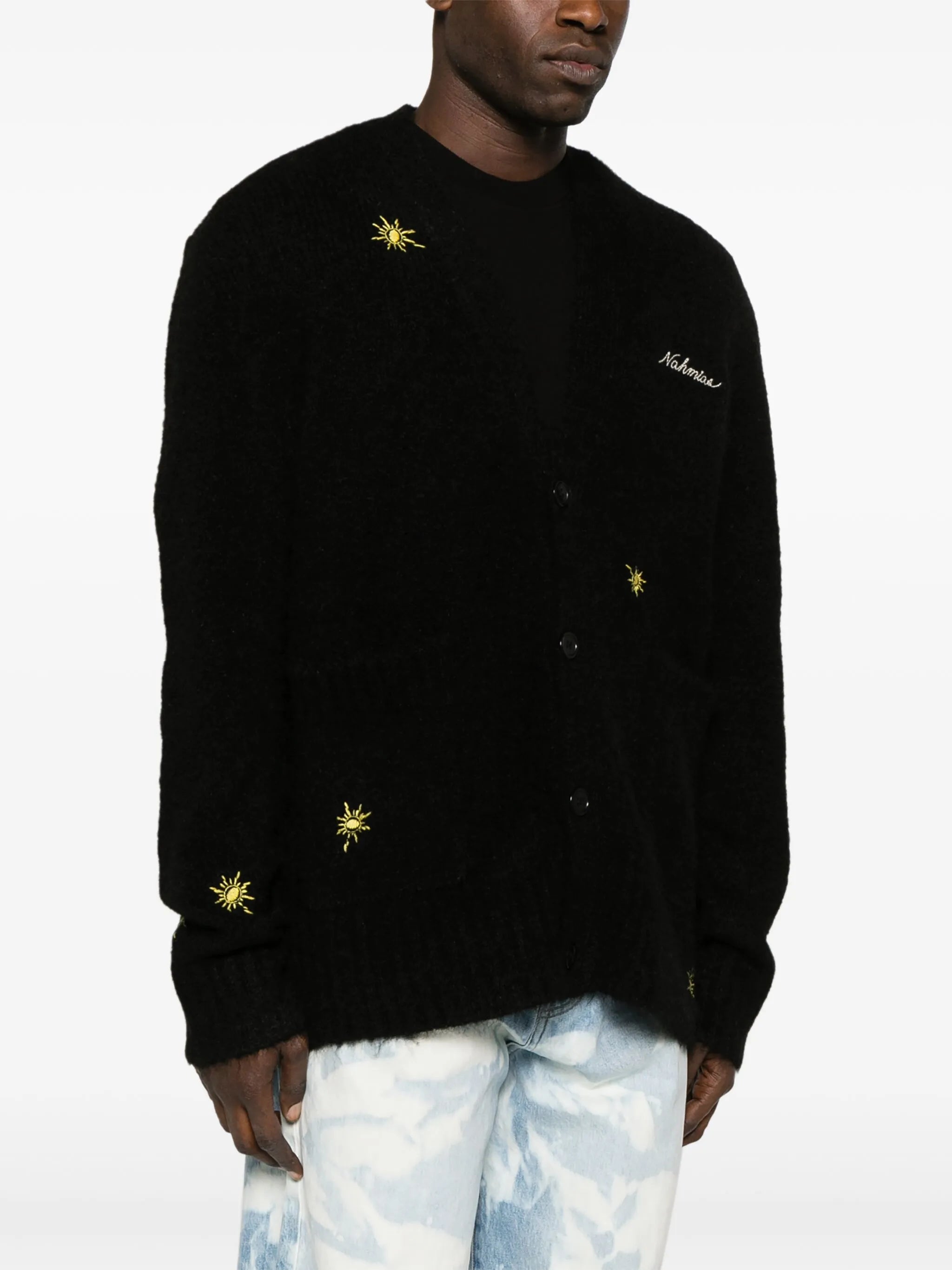Sunshine logo-embroidered cardigan