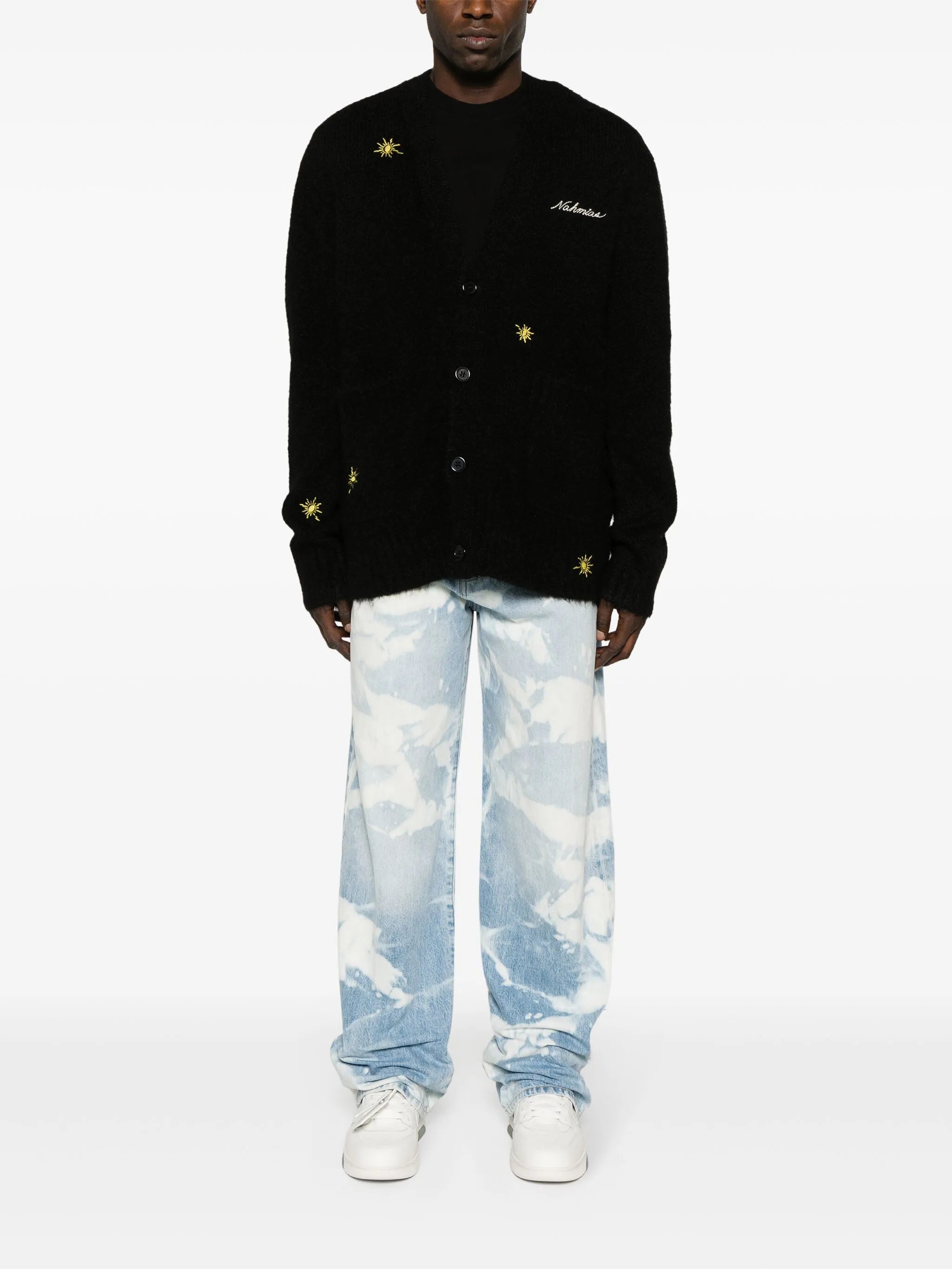 Sunshine logo-embroidered cardigan