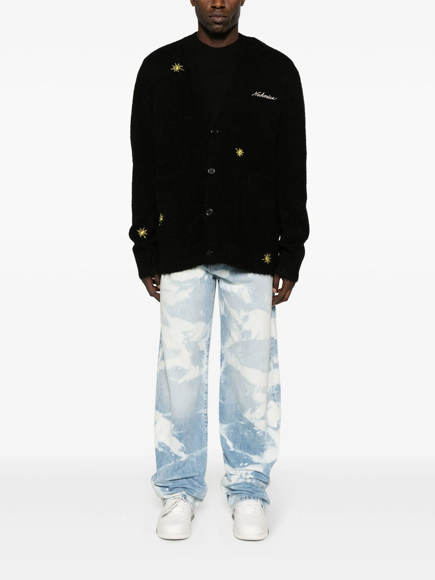 Sunshine logo-embroidered cardigan