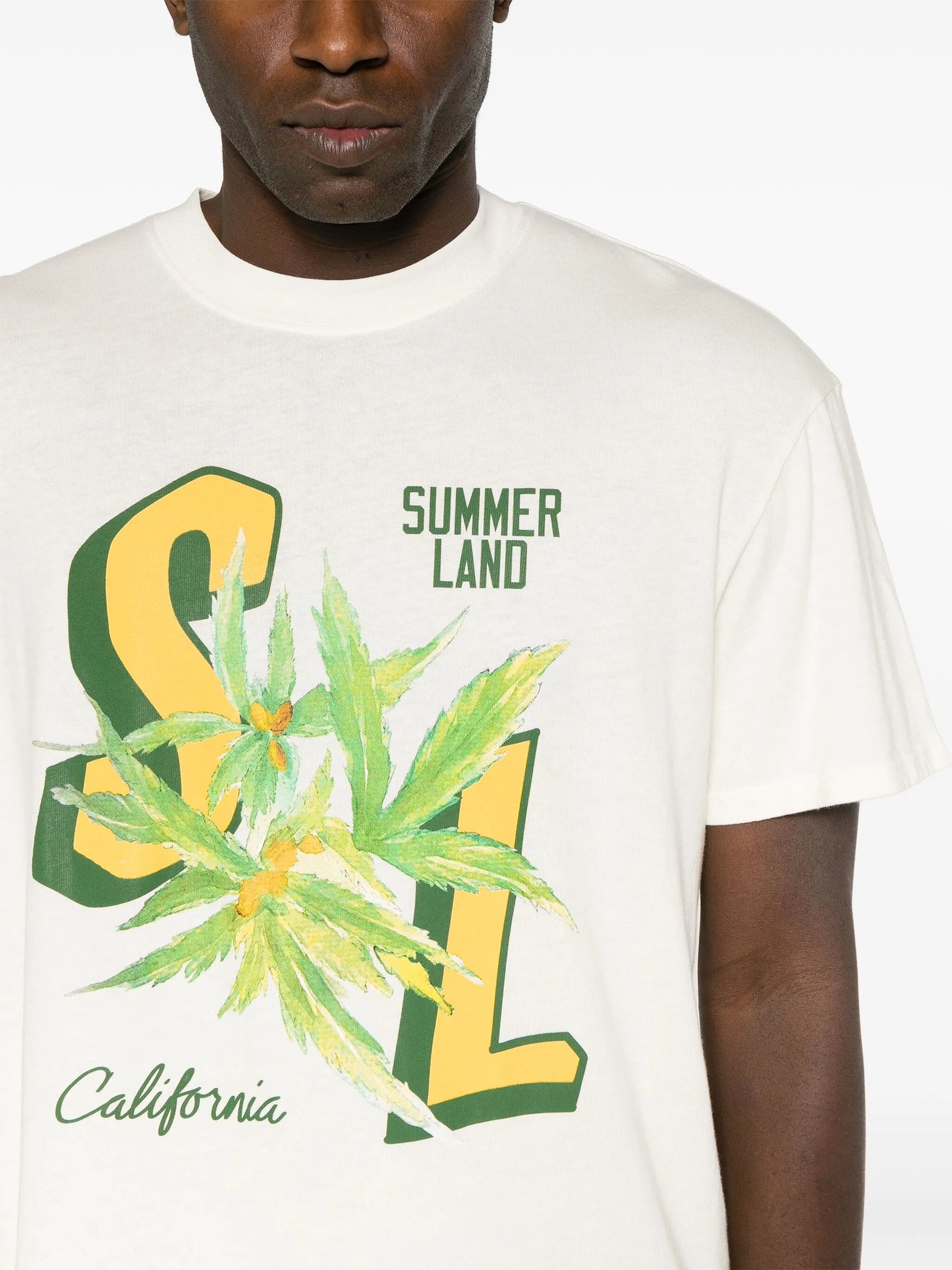 SL Hemp graphic-print T-shirt