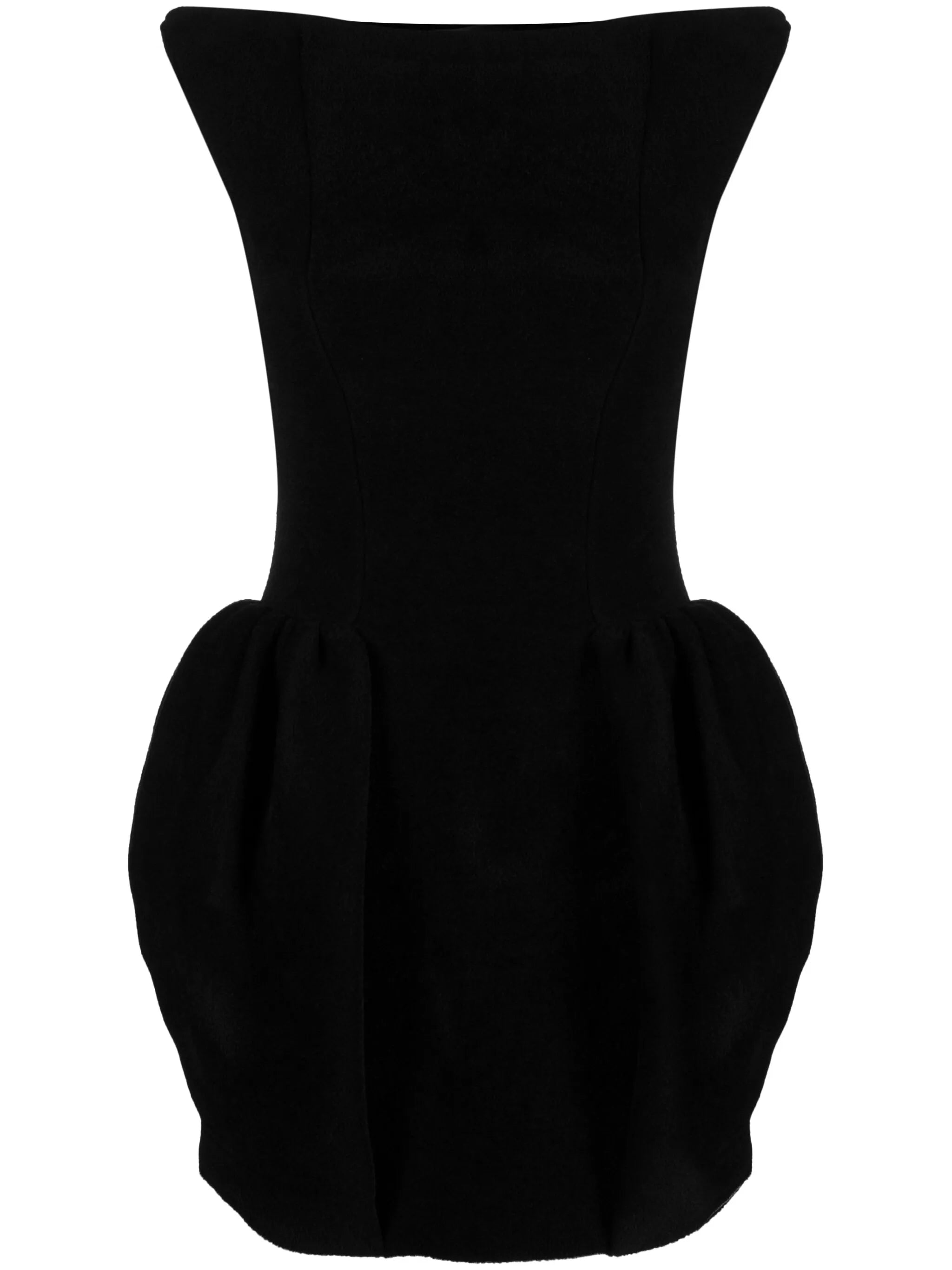 shoulder-padding chenille minidress