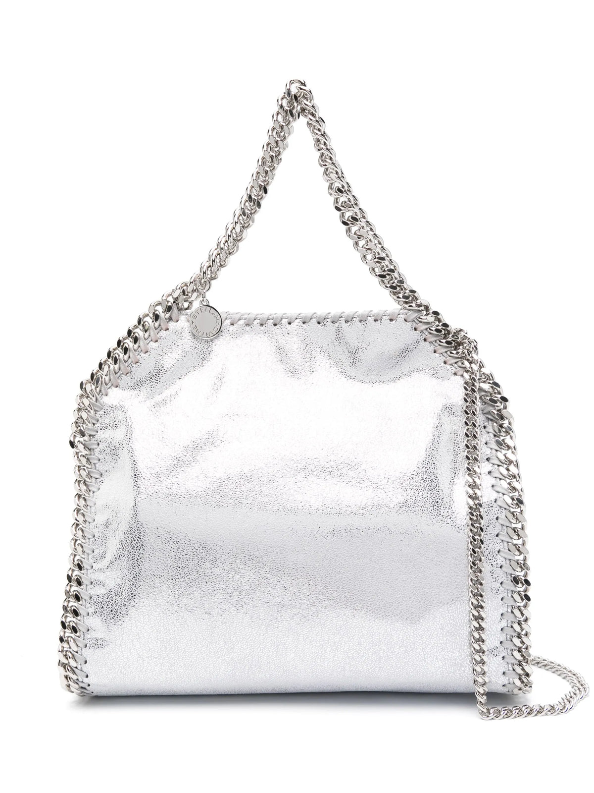 Falabella mini metallic tote bag