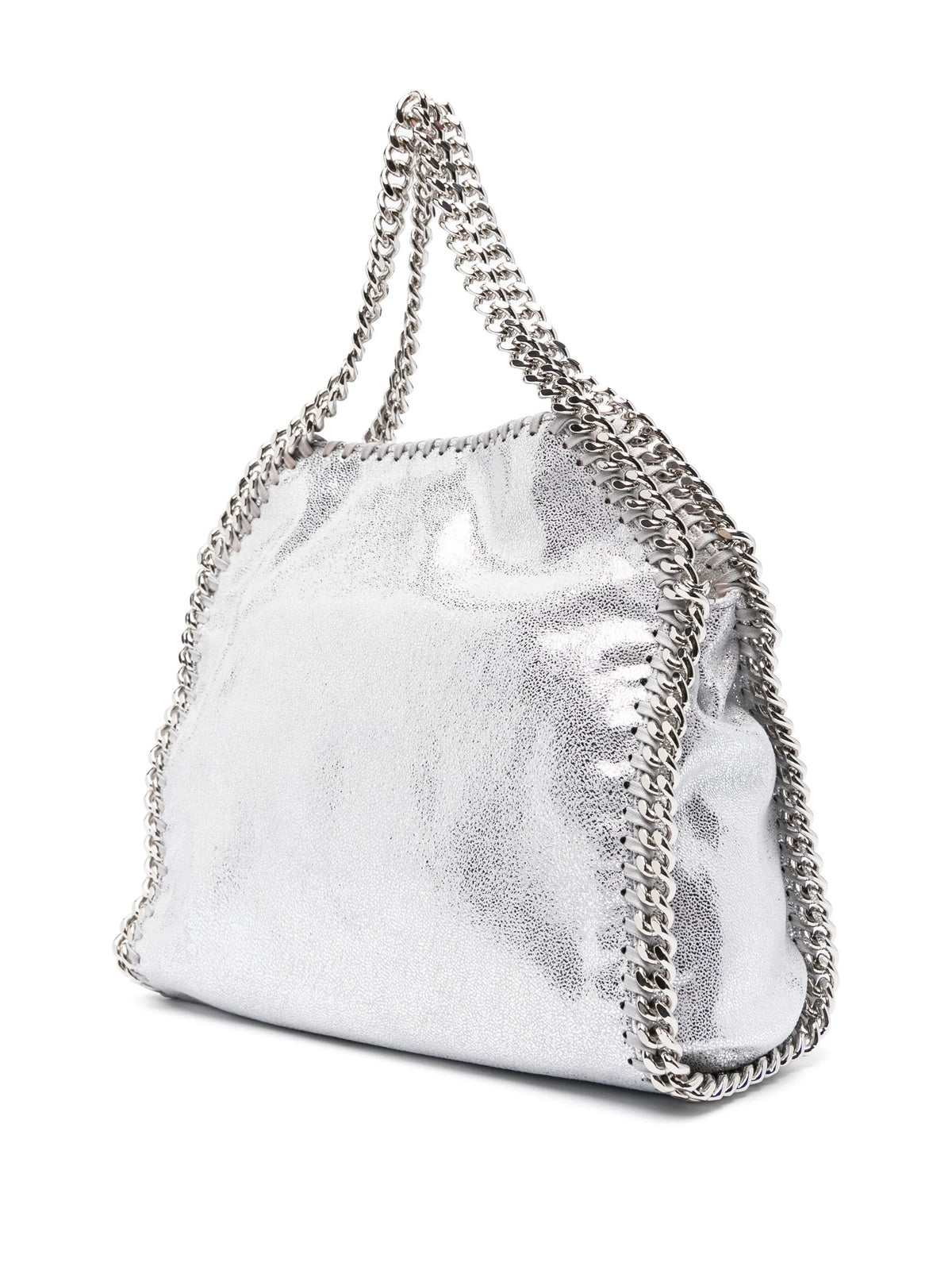 Falabella mini metallic tote bag