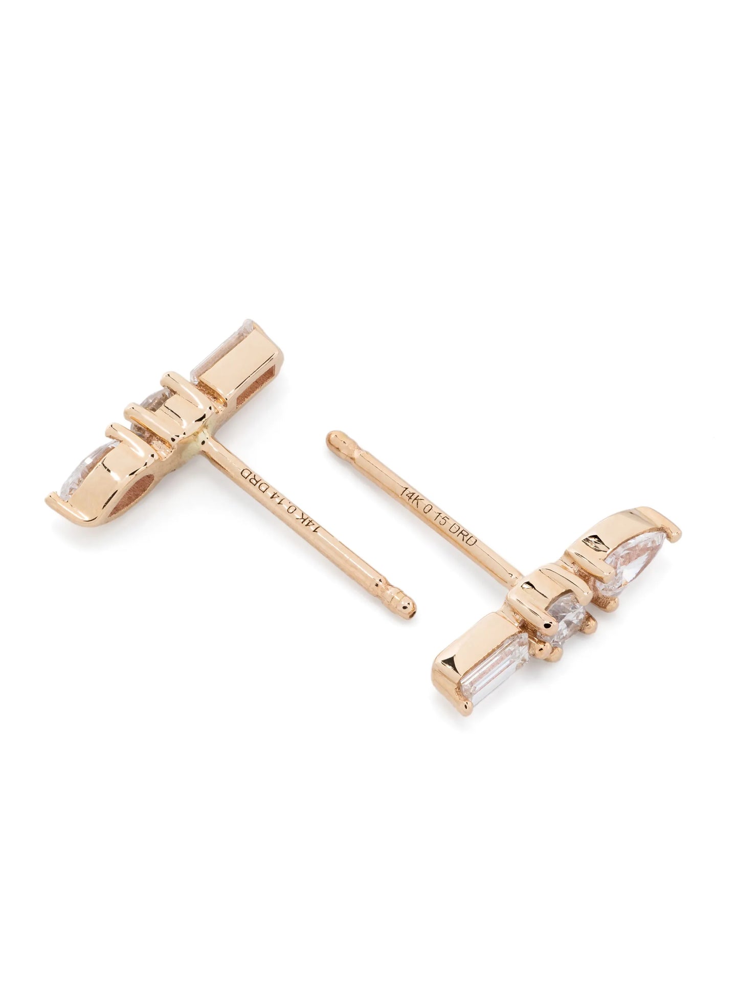 14kt yellow gold Alexa Jordyn diamond earrings