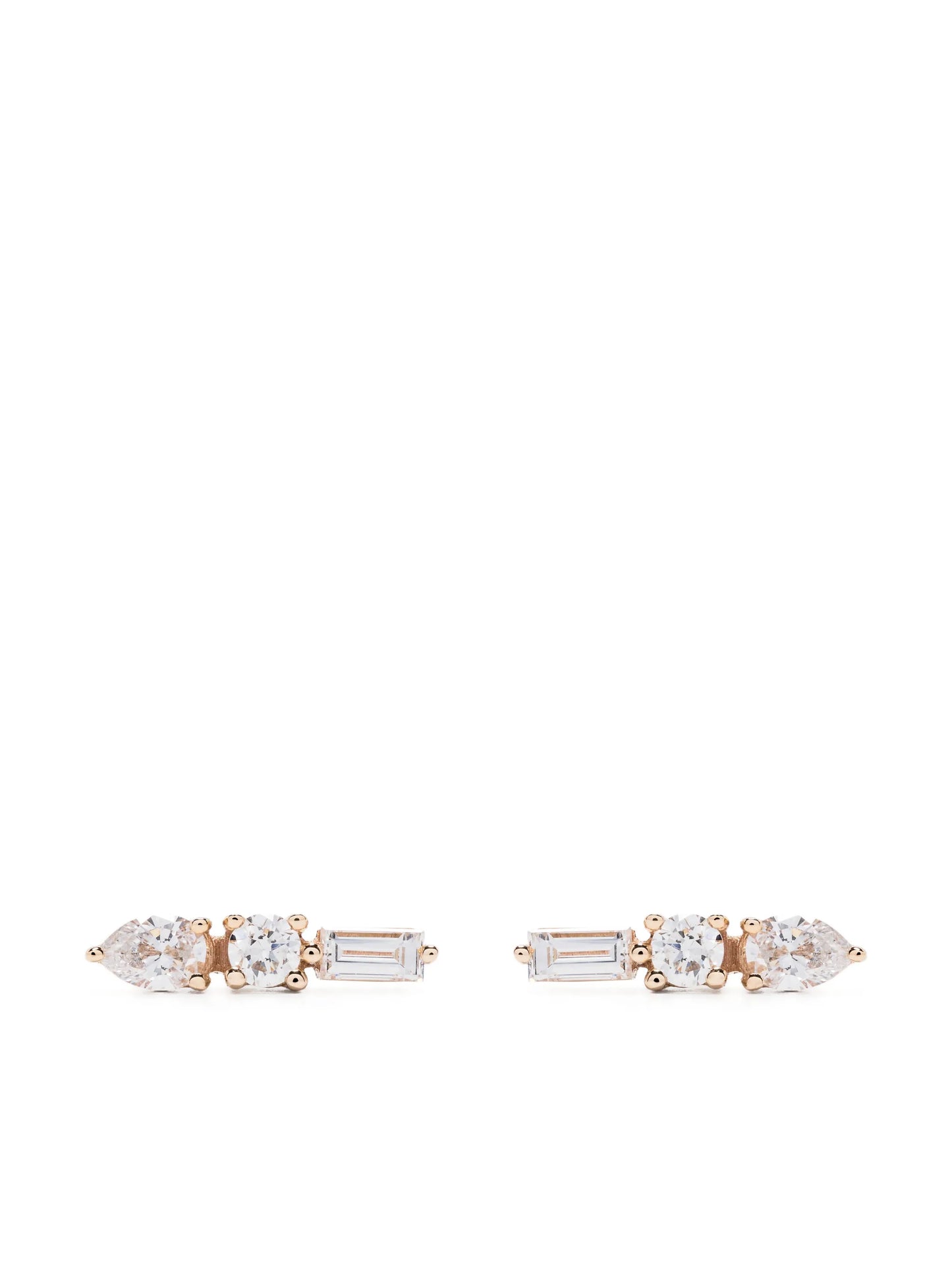 14kt yellow gold Alexa Jordyn diamond earrings