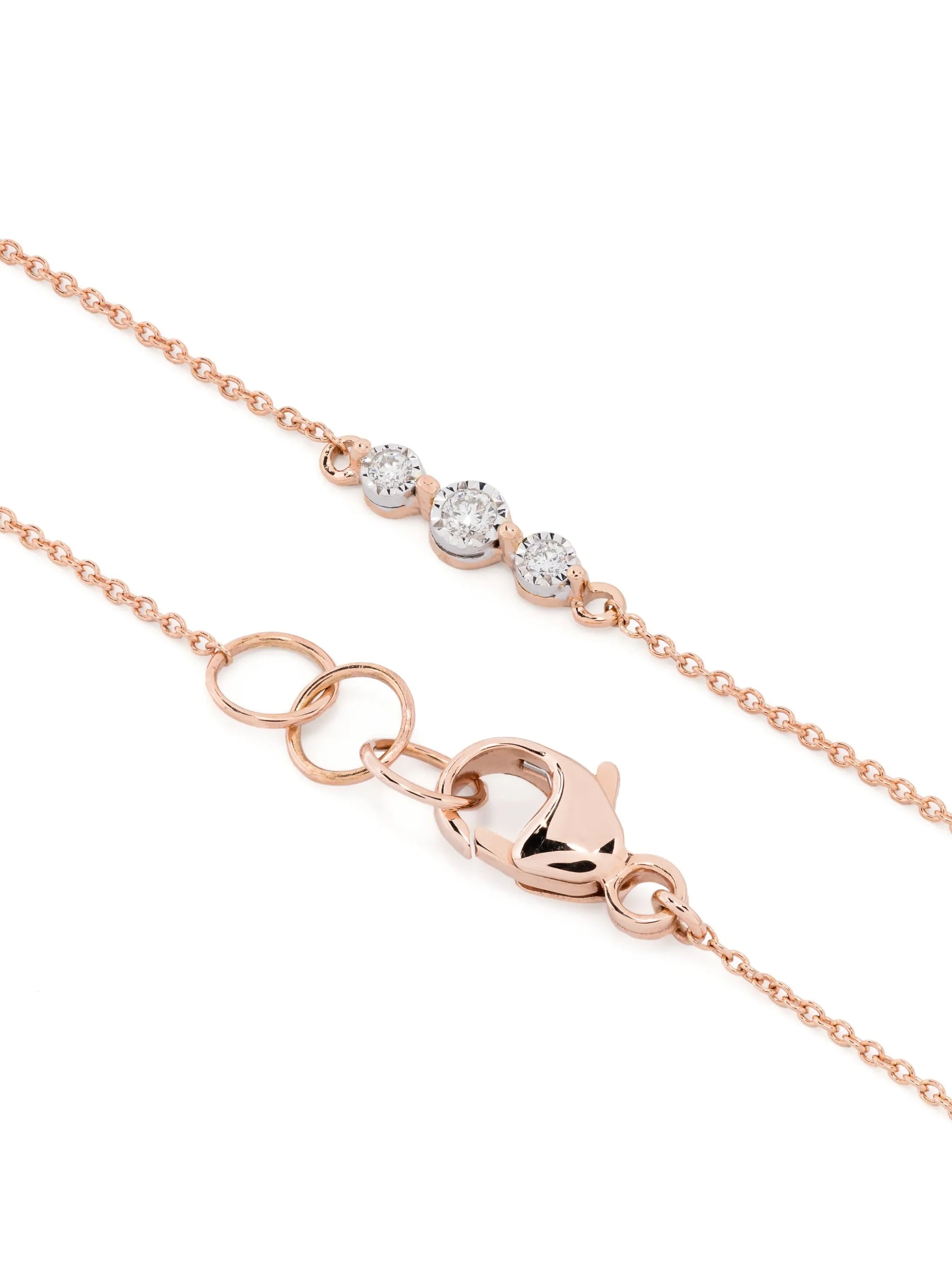 14kt rose gold Ava Bea Trio diamond bracelet