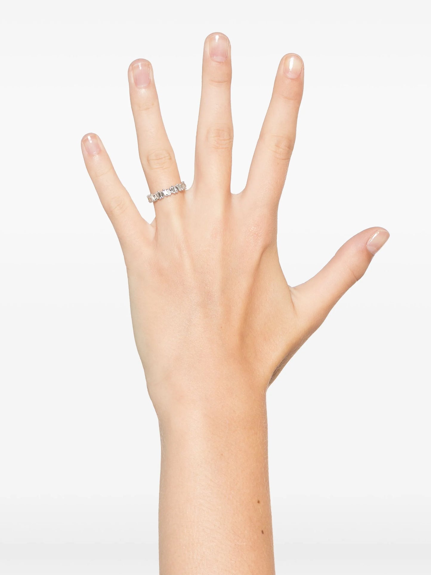 18kt white gold diamonds stacking ring