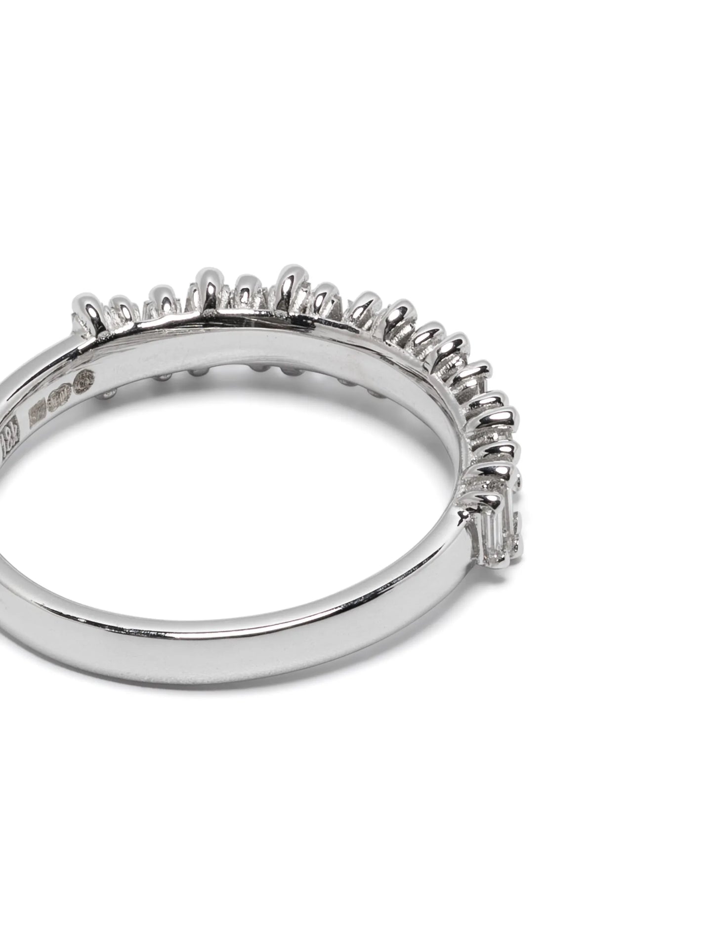 18kt white gold diamonds stacking ring