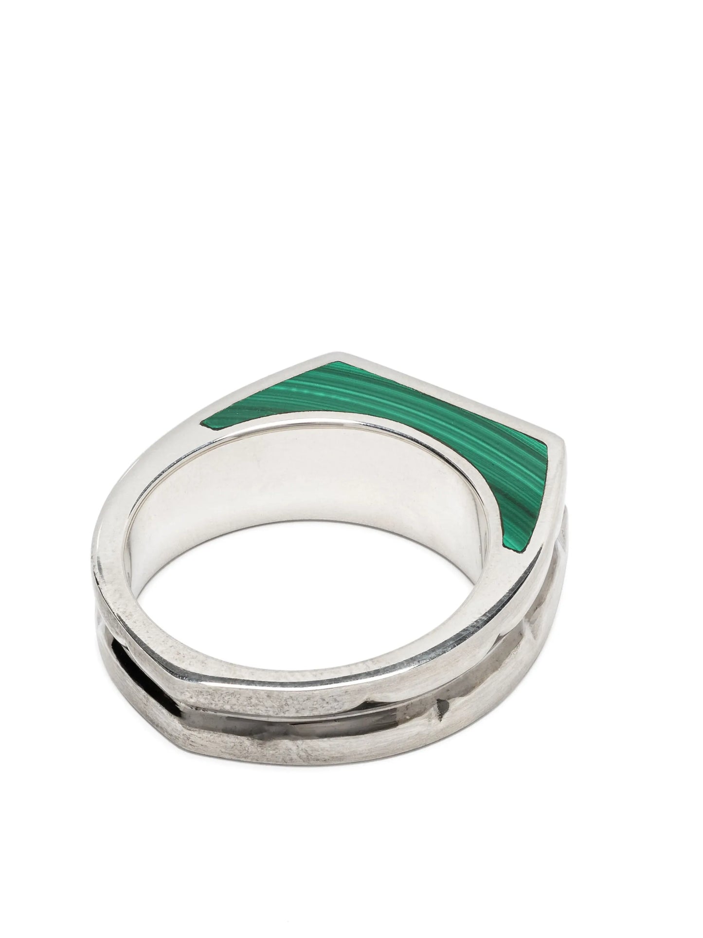 sterling silver Thorn Addiction malachite ring