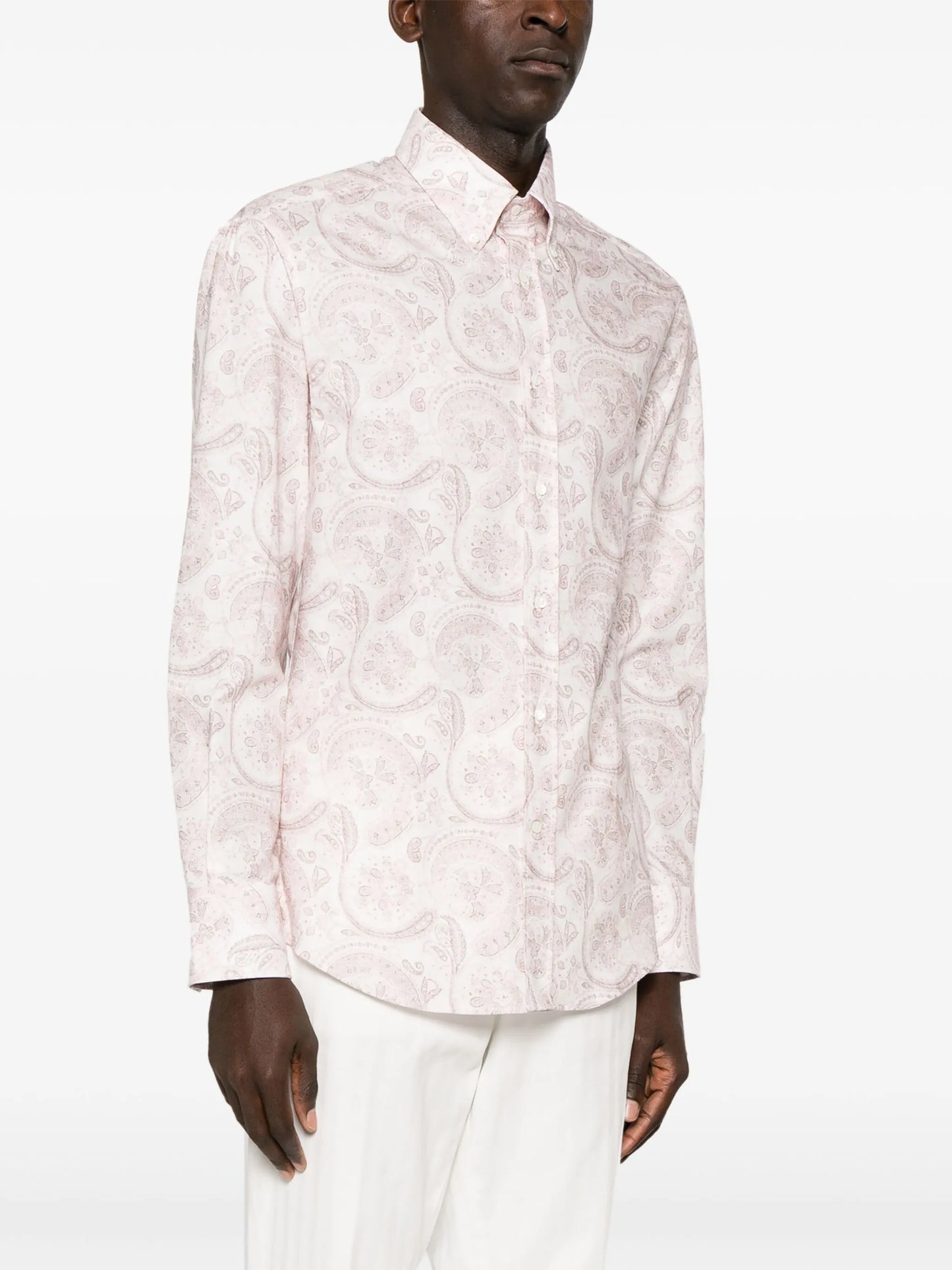 Paisley-print cotton shirt