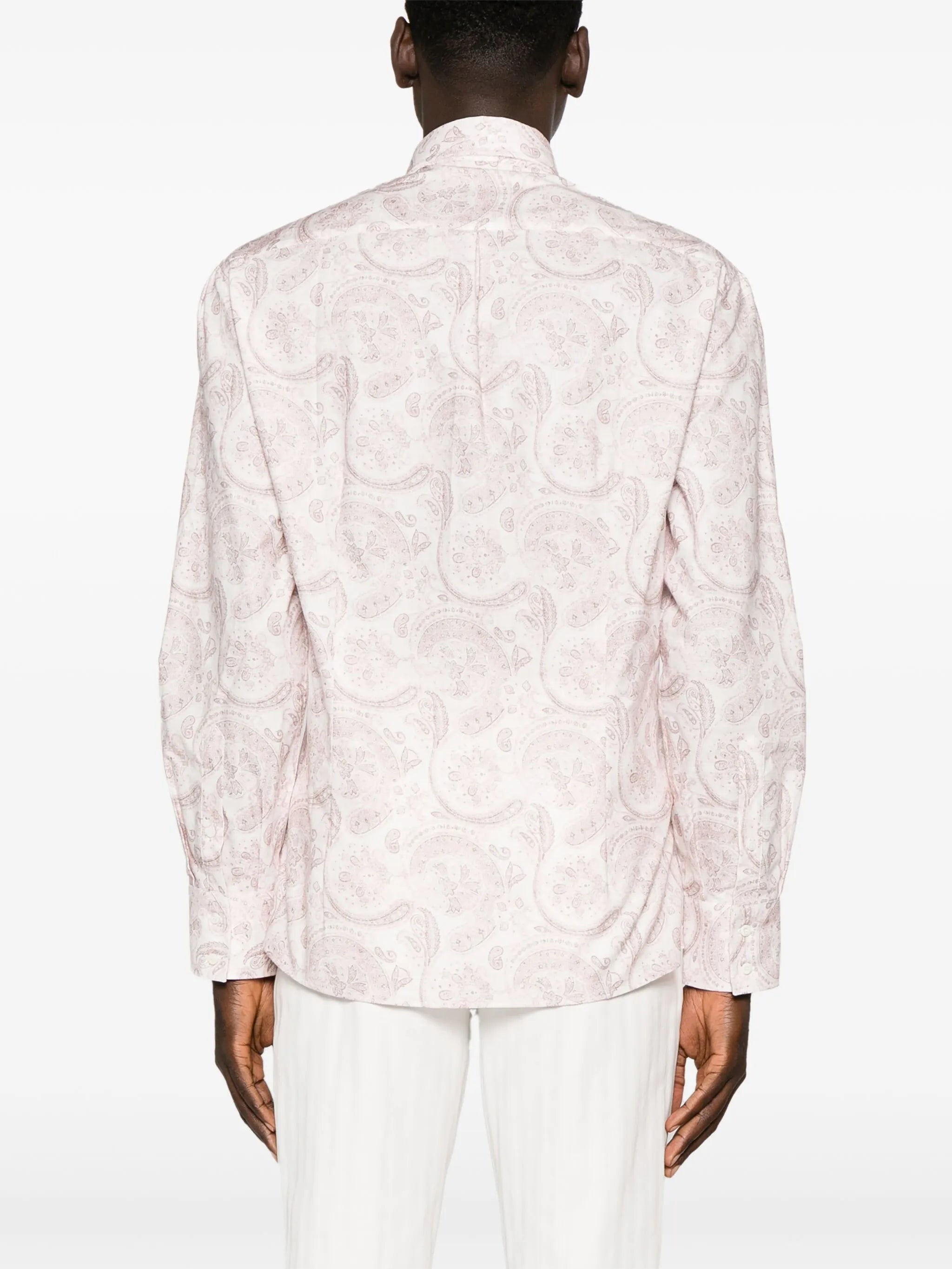 Paisley-print cotton shirt