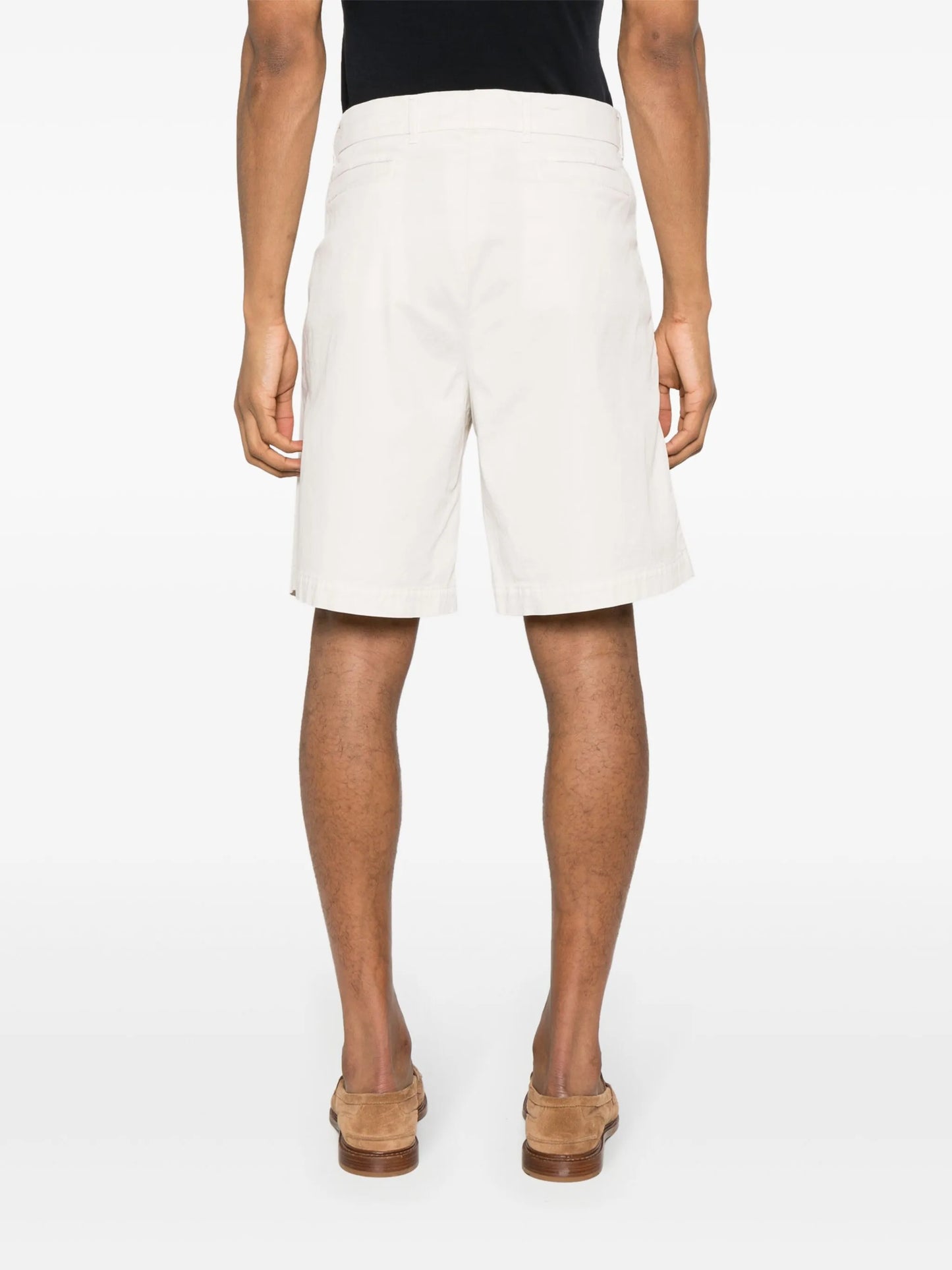 twill cotton bermuda shorts