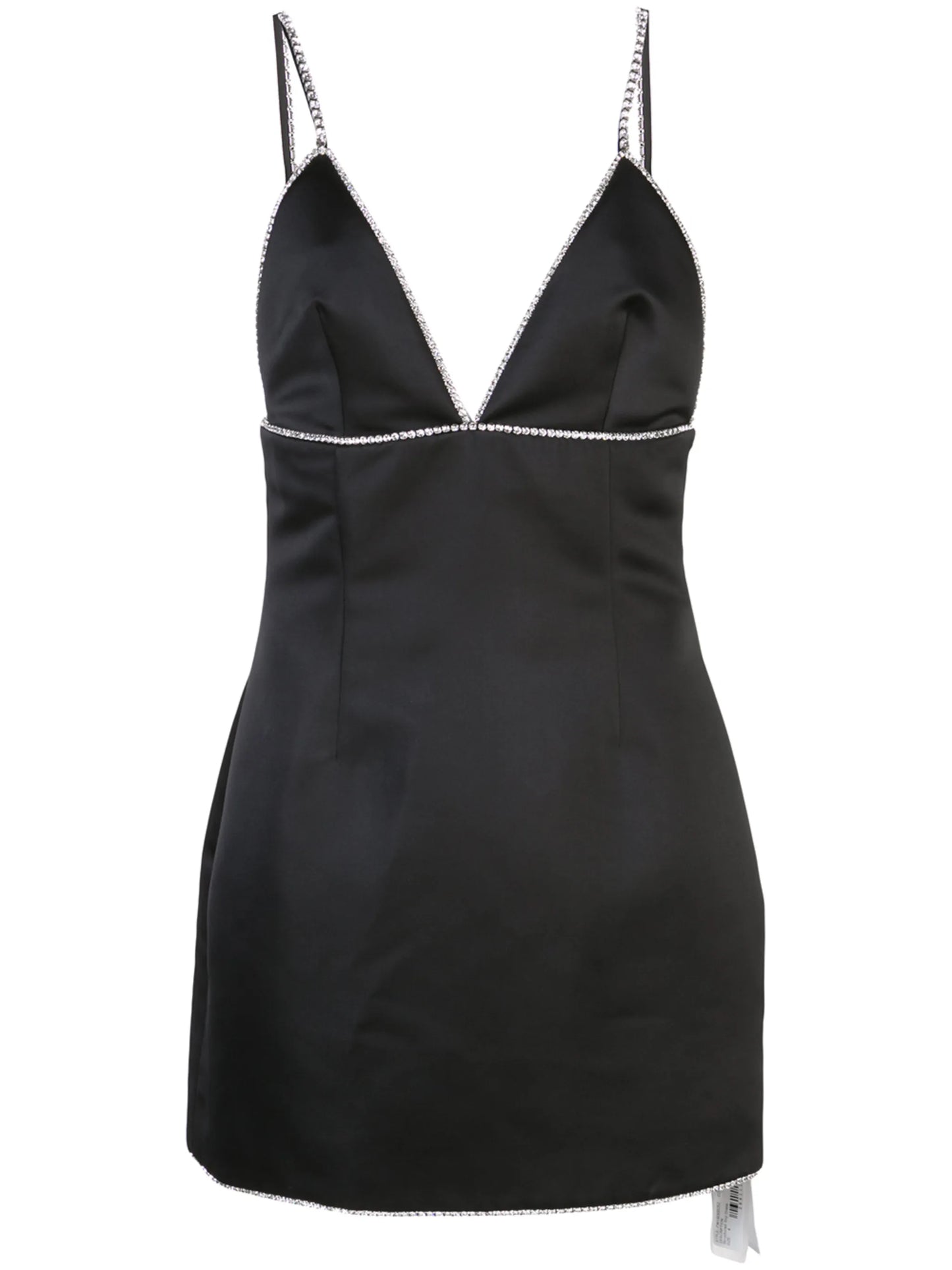 crystal-embellished satin minidress