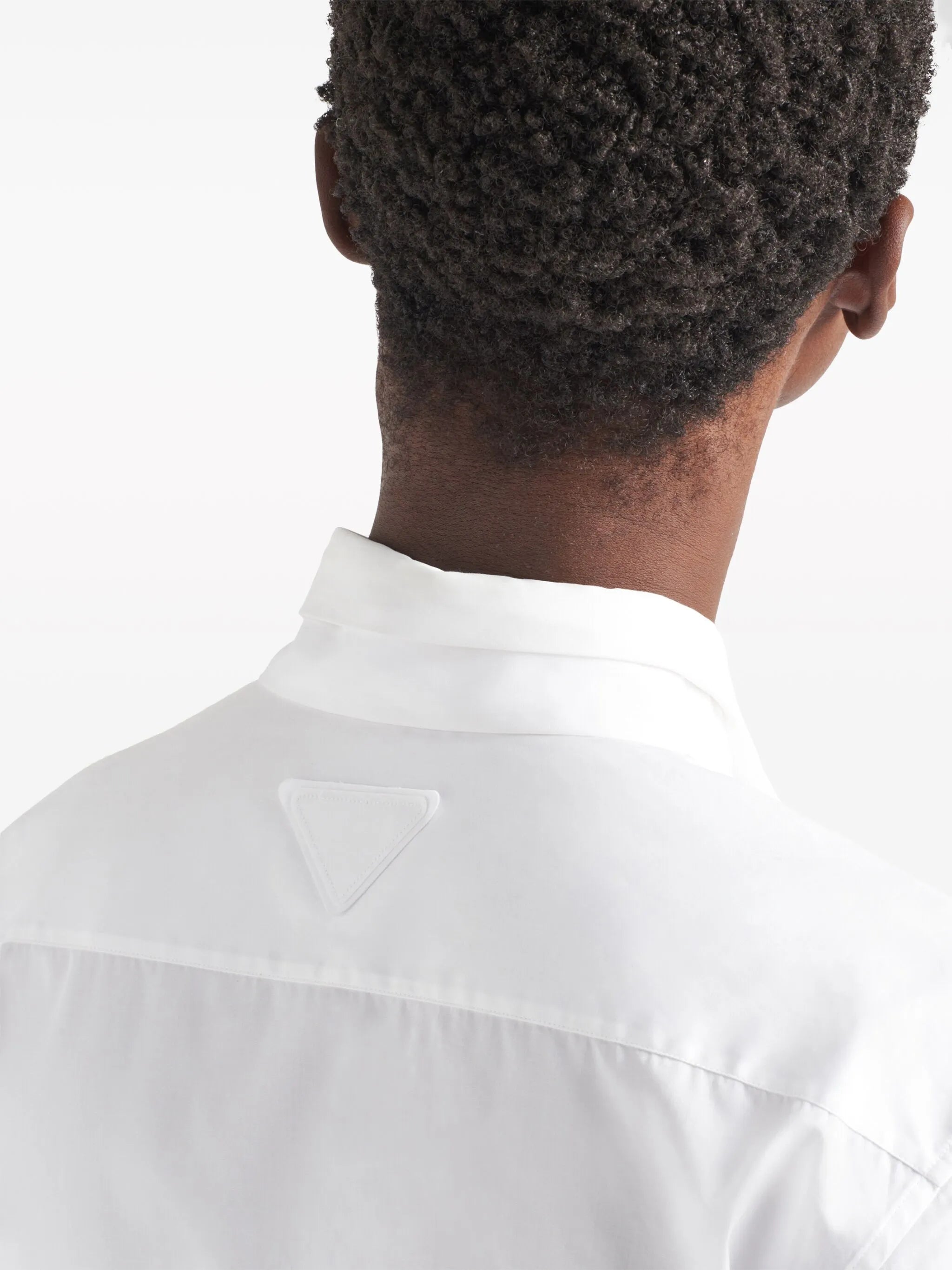 tie-detail cotton shirt