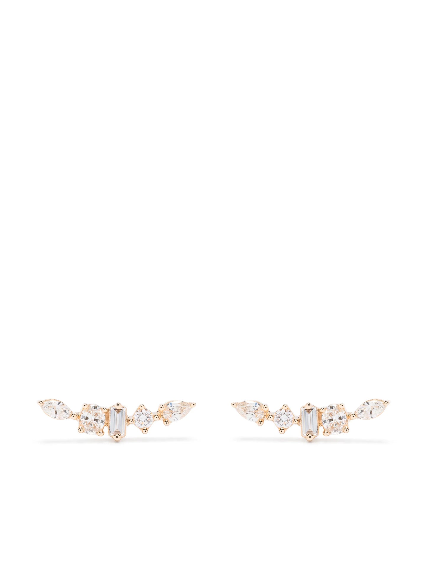 14kt yellow gold Alexa Jordyn diamond earrings
