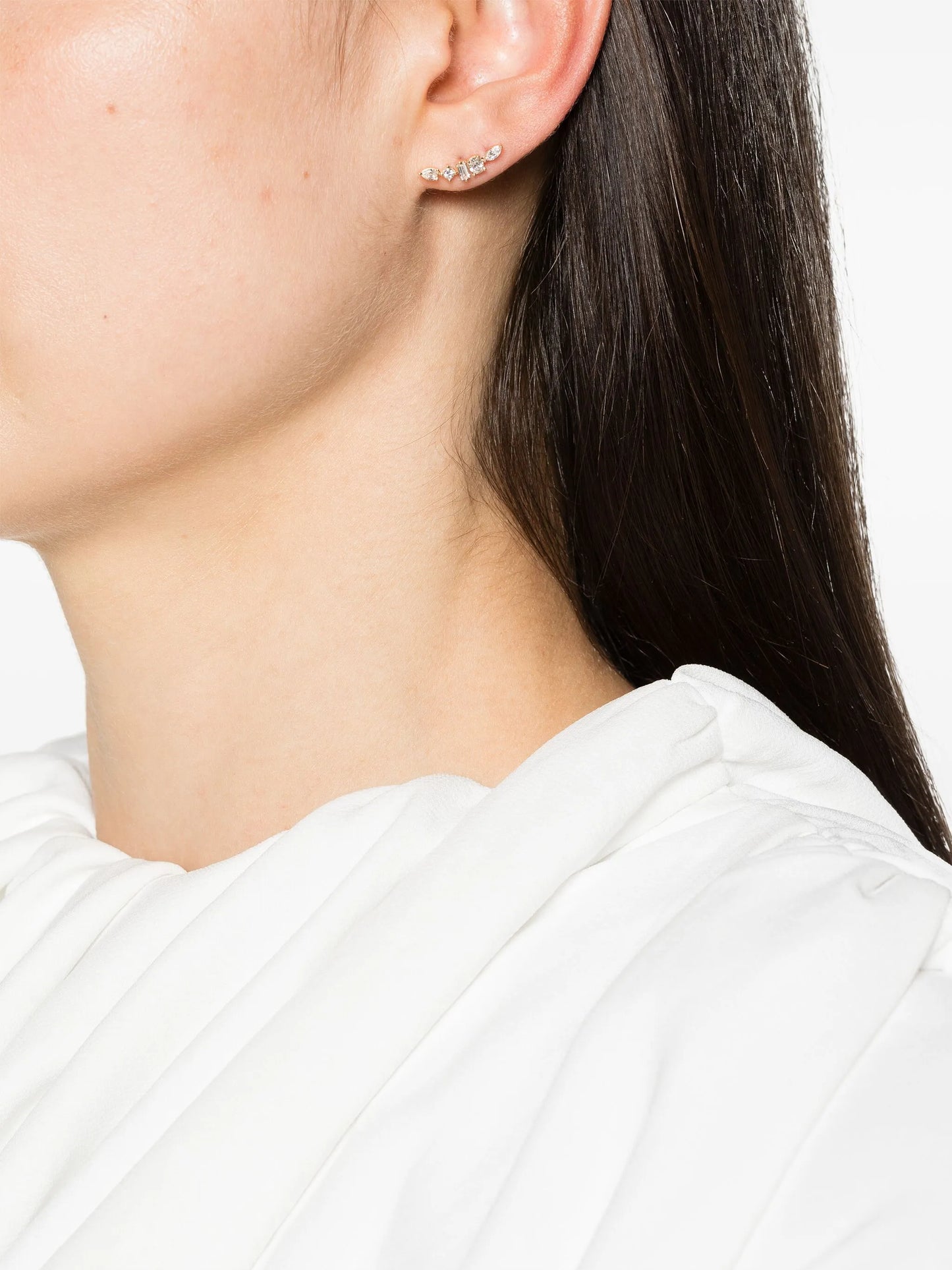 14kt yellow gold Alexa Jordyn diamond earrings