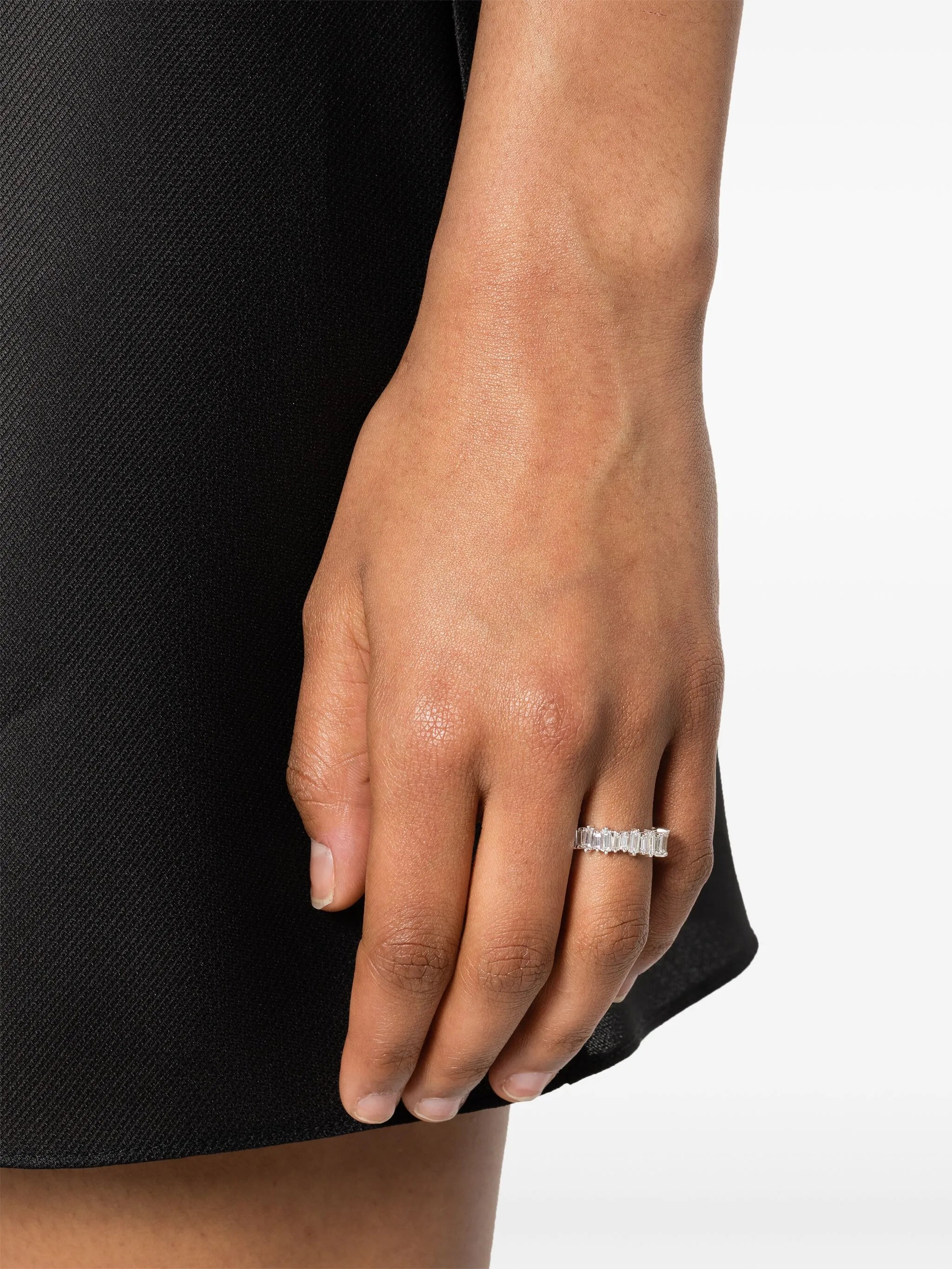 18kt white gold Bold diamond eternity ring