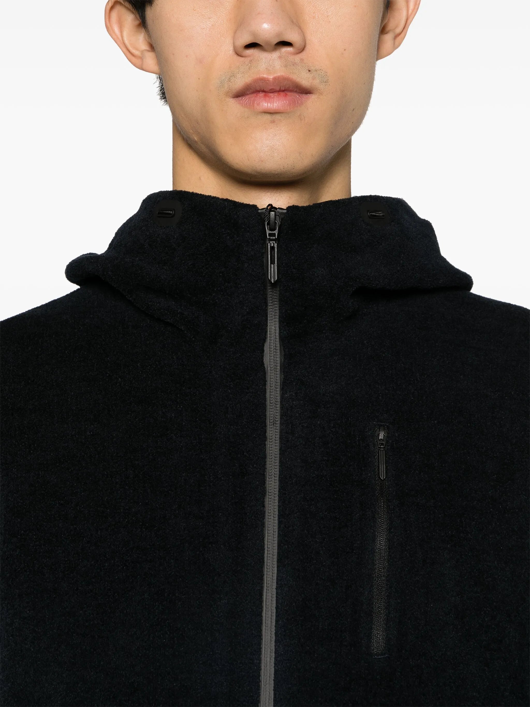 Fusion Knit zip-up hooded jacket