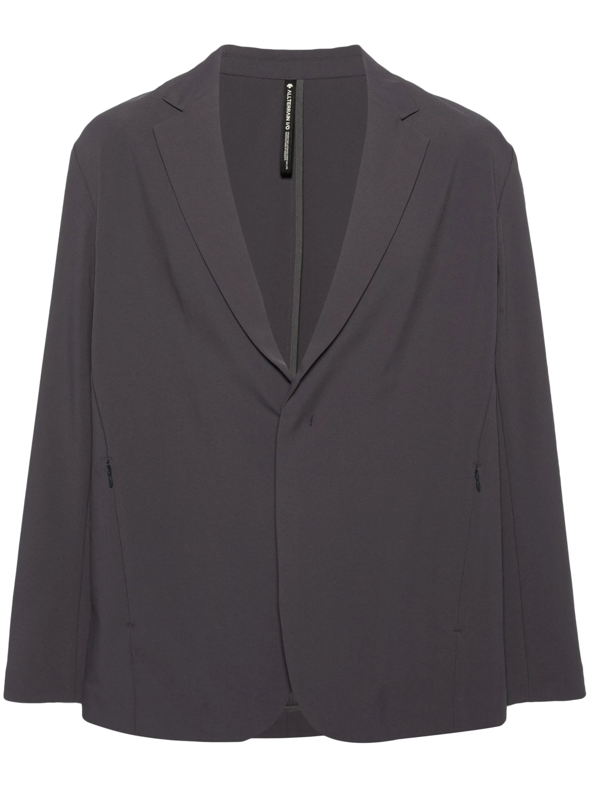 notched-lapels single-breasted blazer