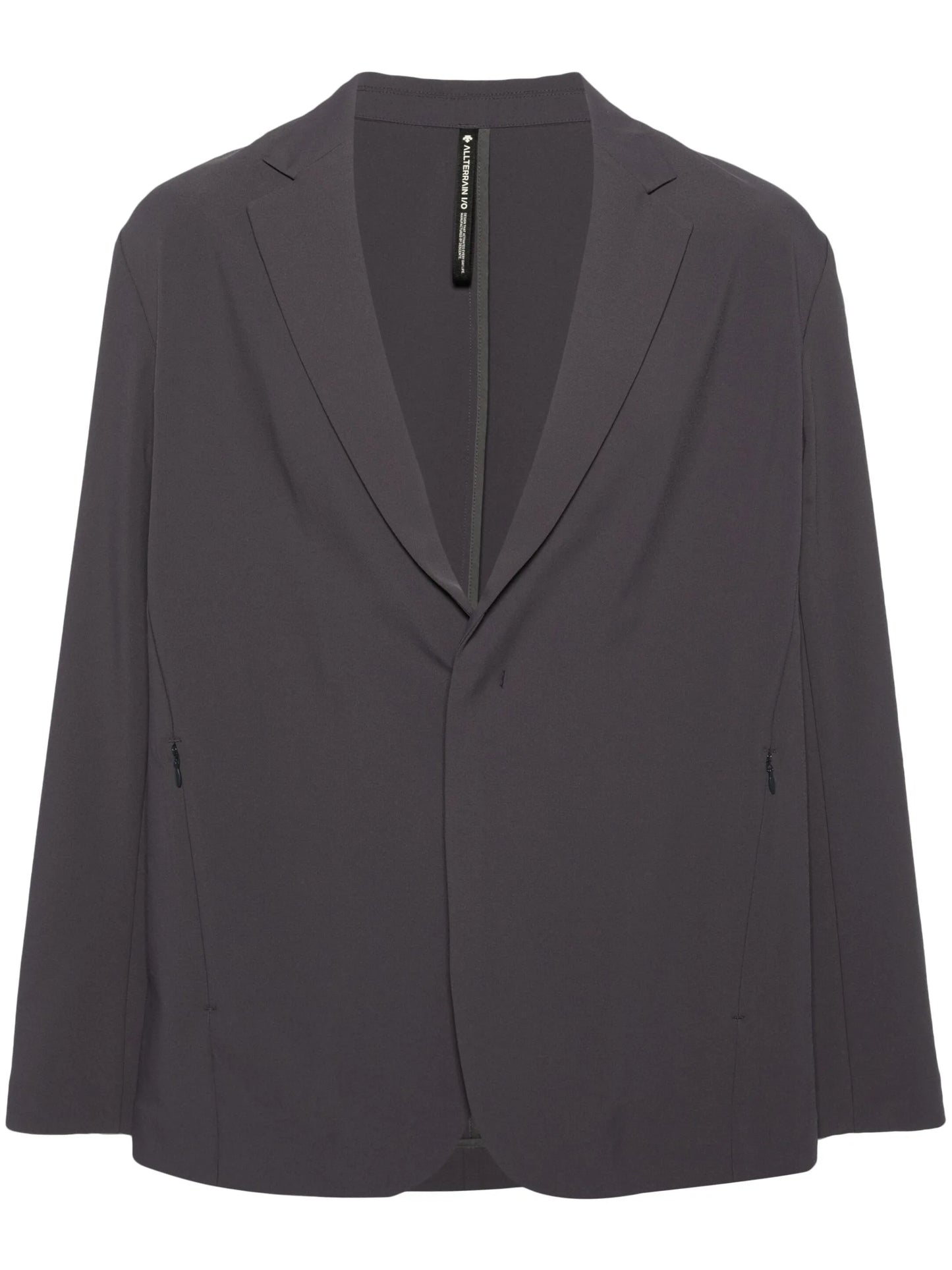 notched-lapels single-breasted blazer
