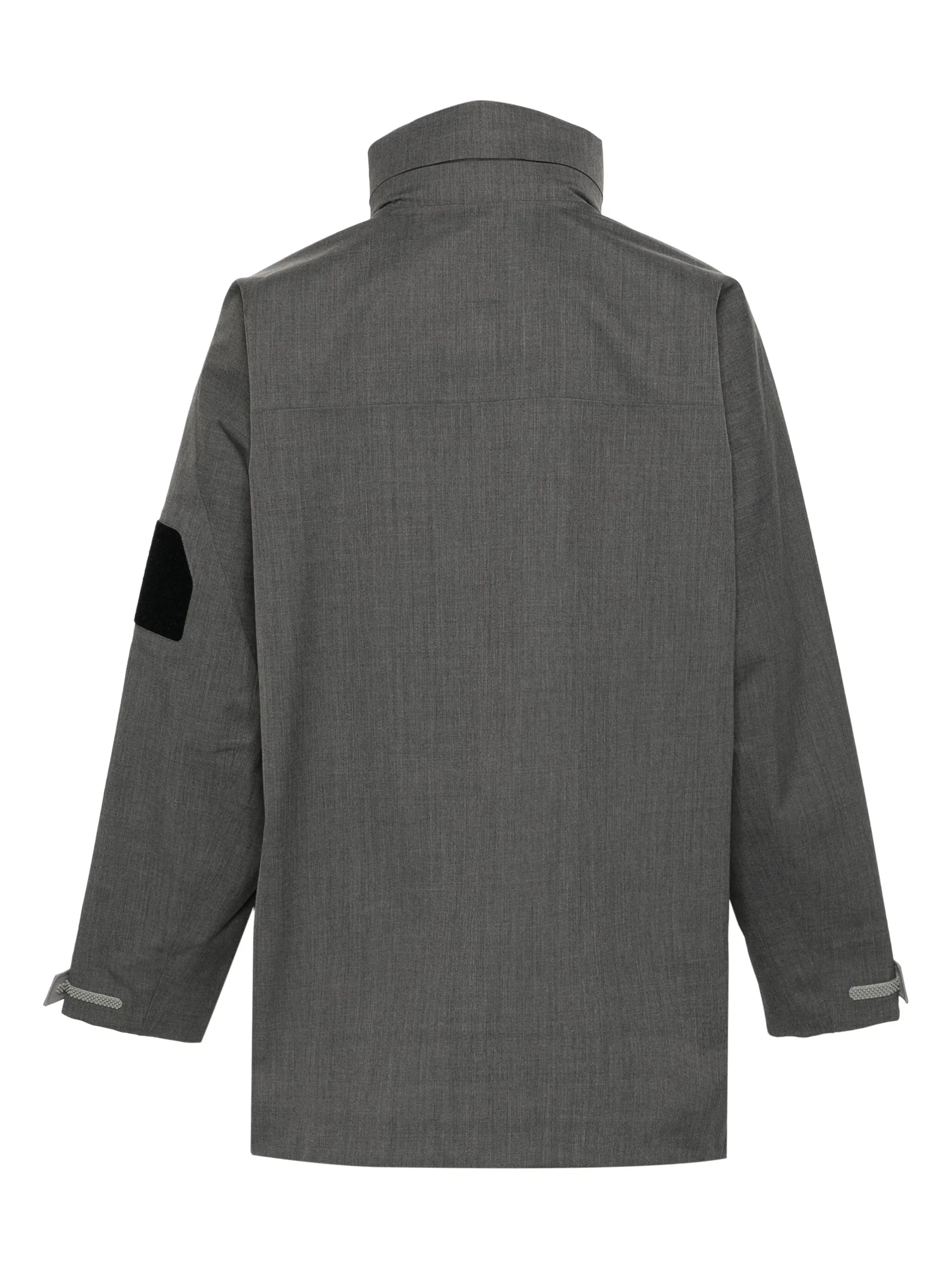 concealed-hood lightweight jacket