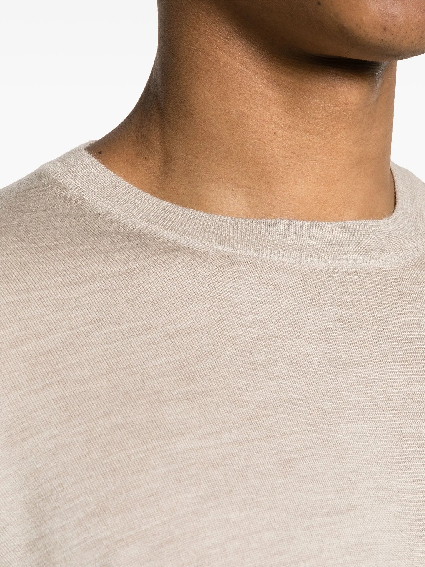 mélange fine-knit jumper