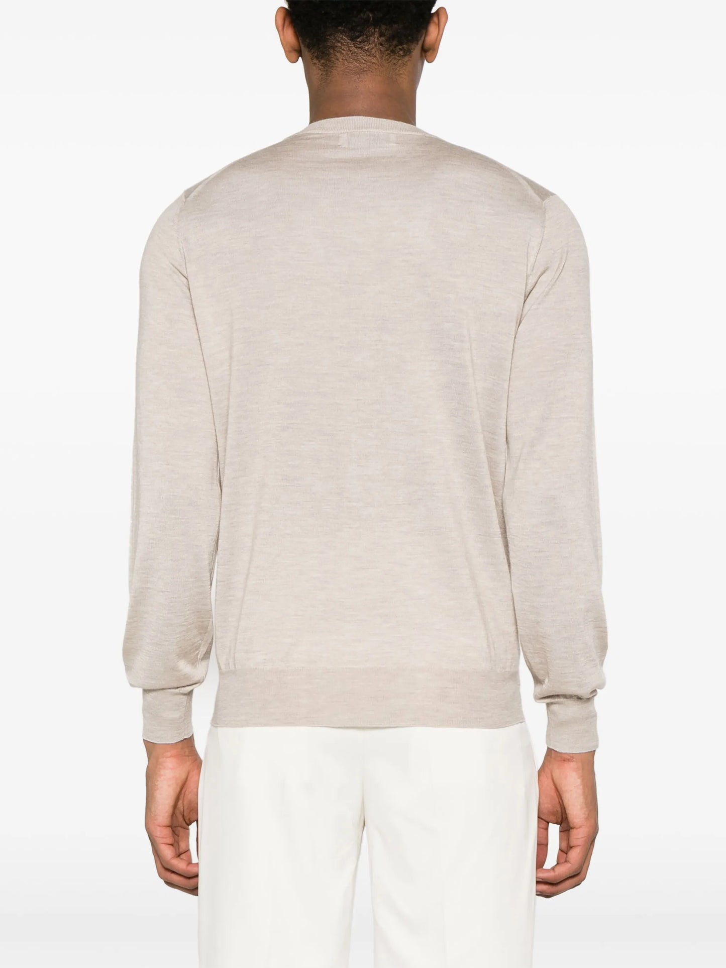mélange fine-knit jumper