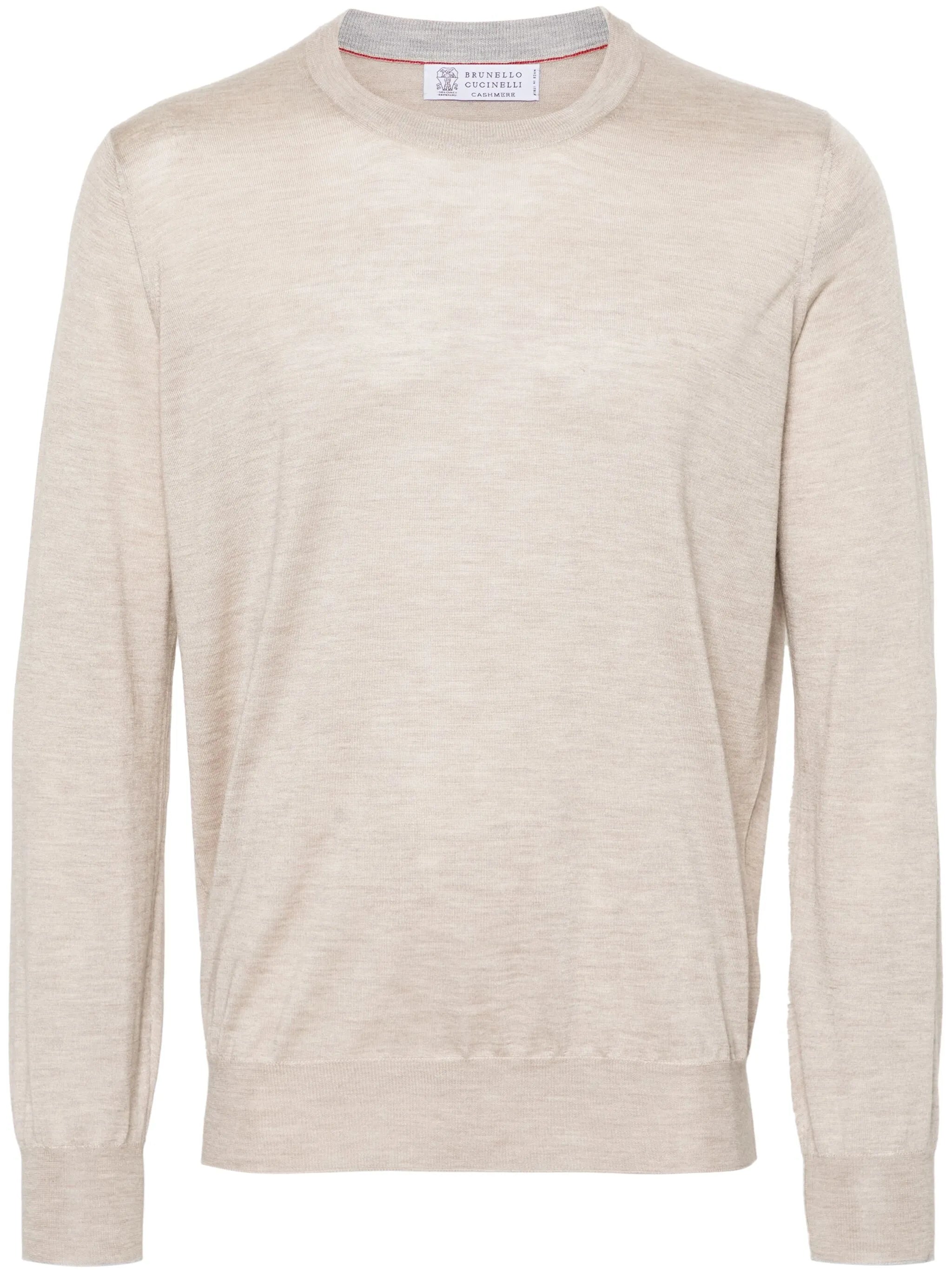 mélange fine-knit jumper