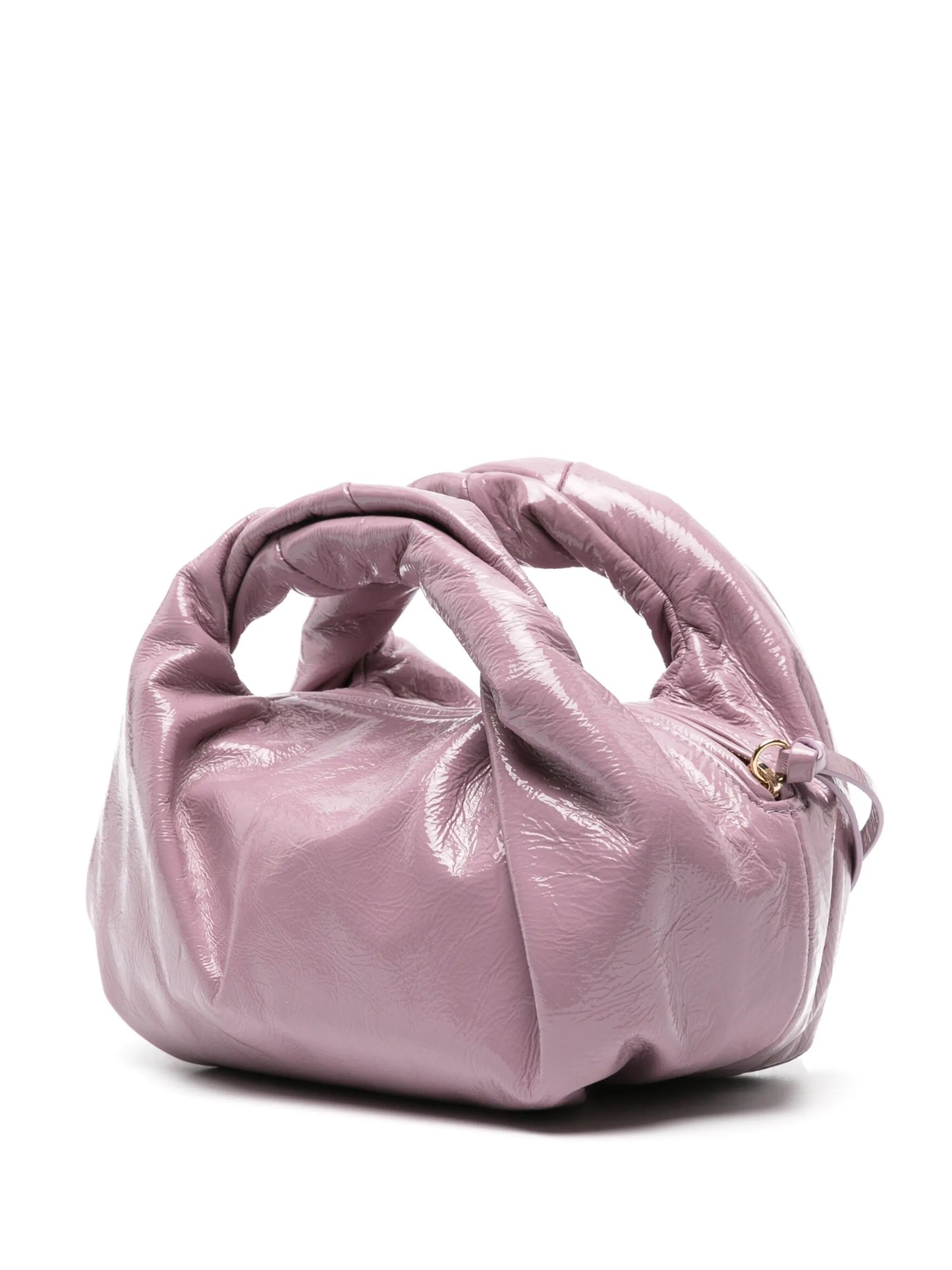 twisted-handles laminated tote bag