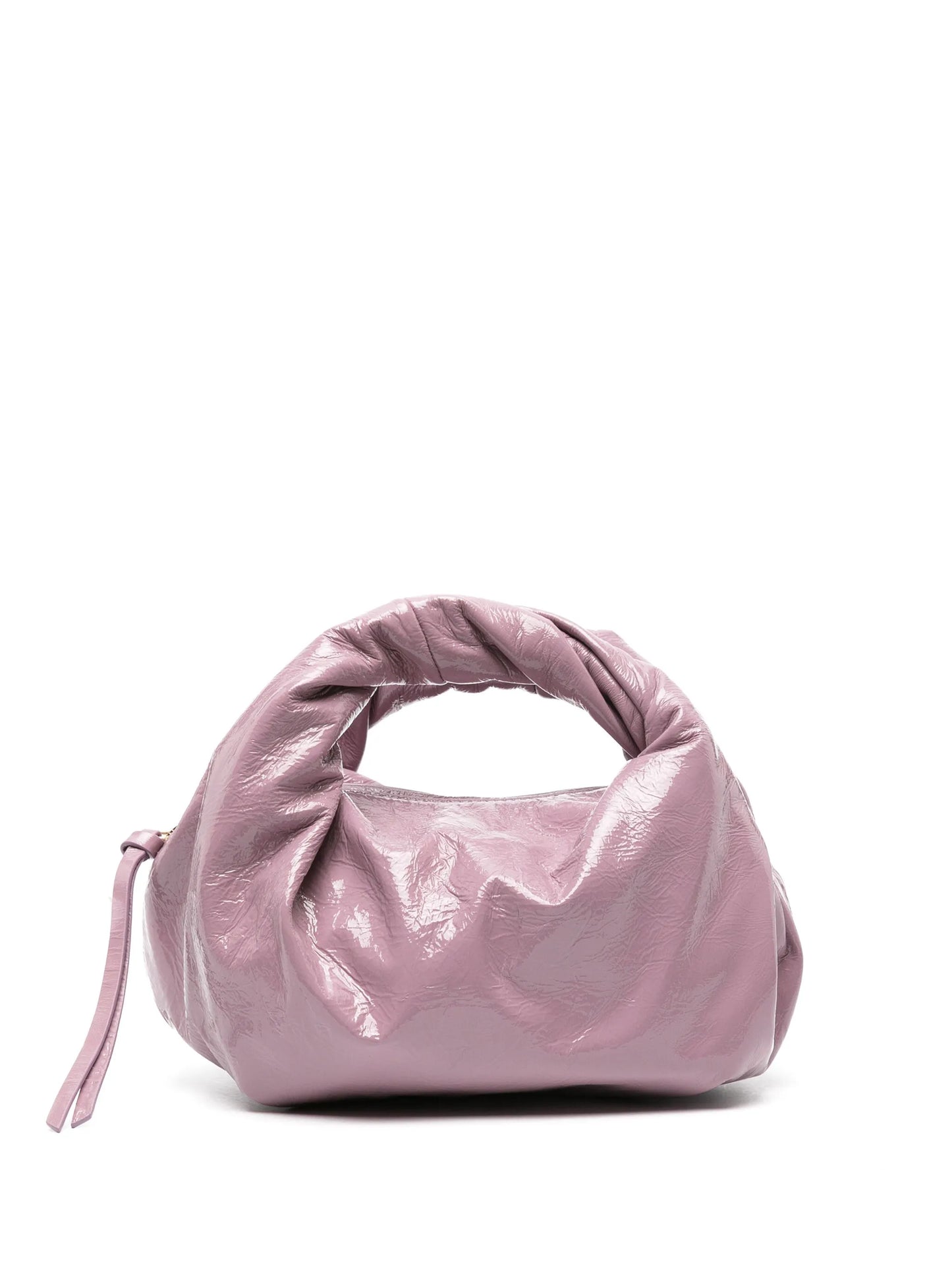 twisted-handles laminated tote bag