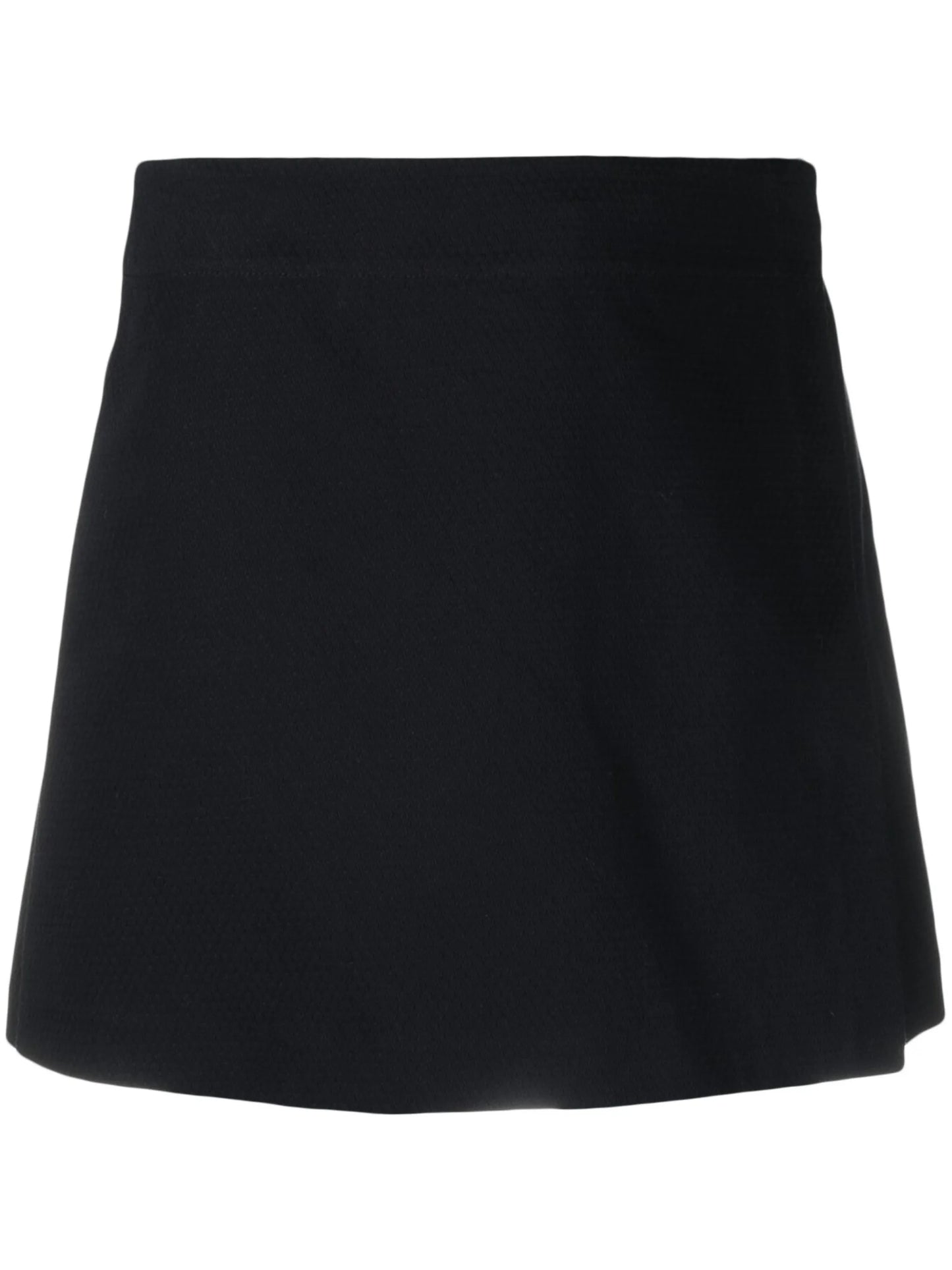 layered cotton miniskirt