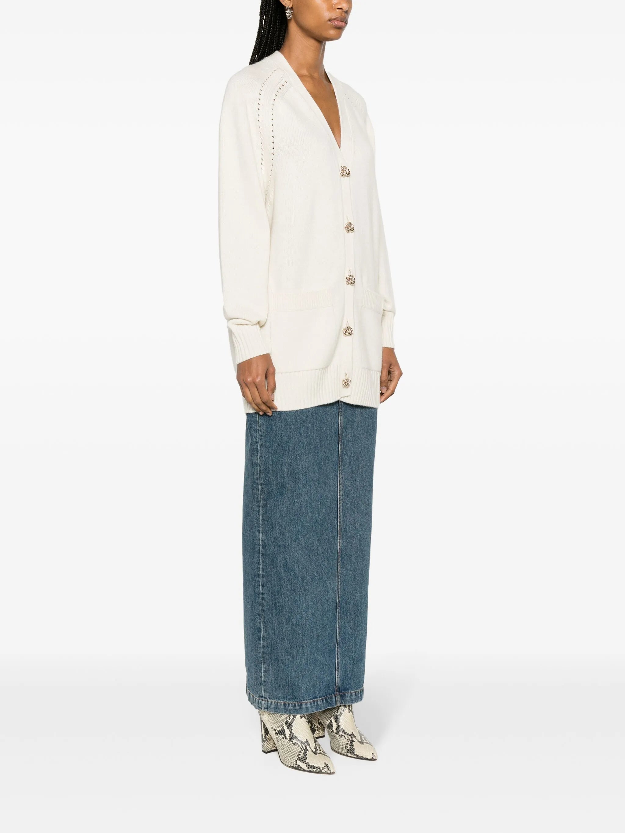 Generous cashmere cardigan