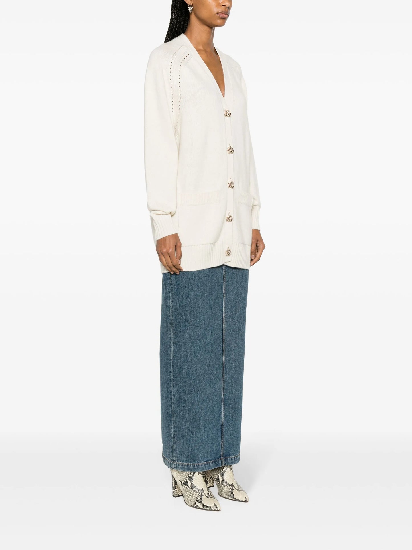 Generous cashmere cardigan