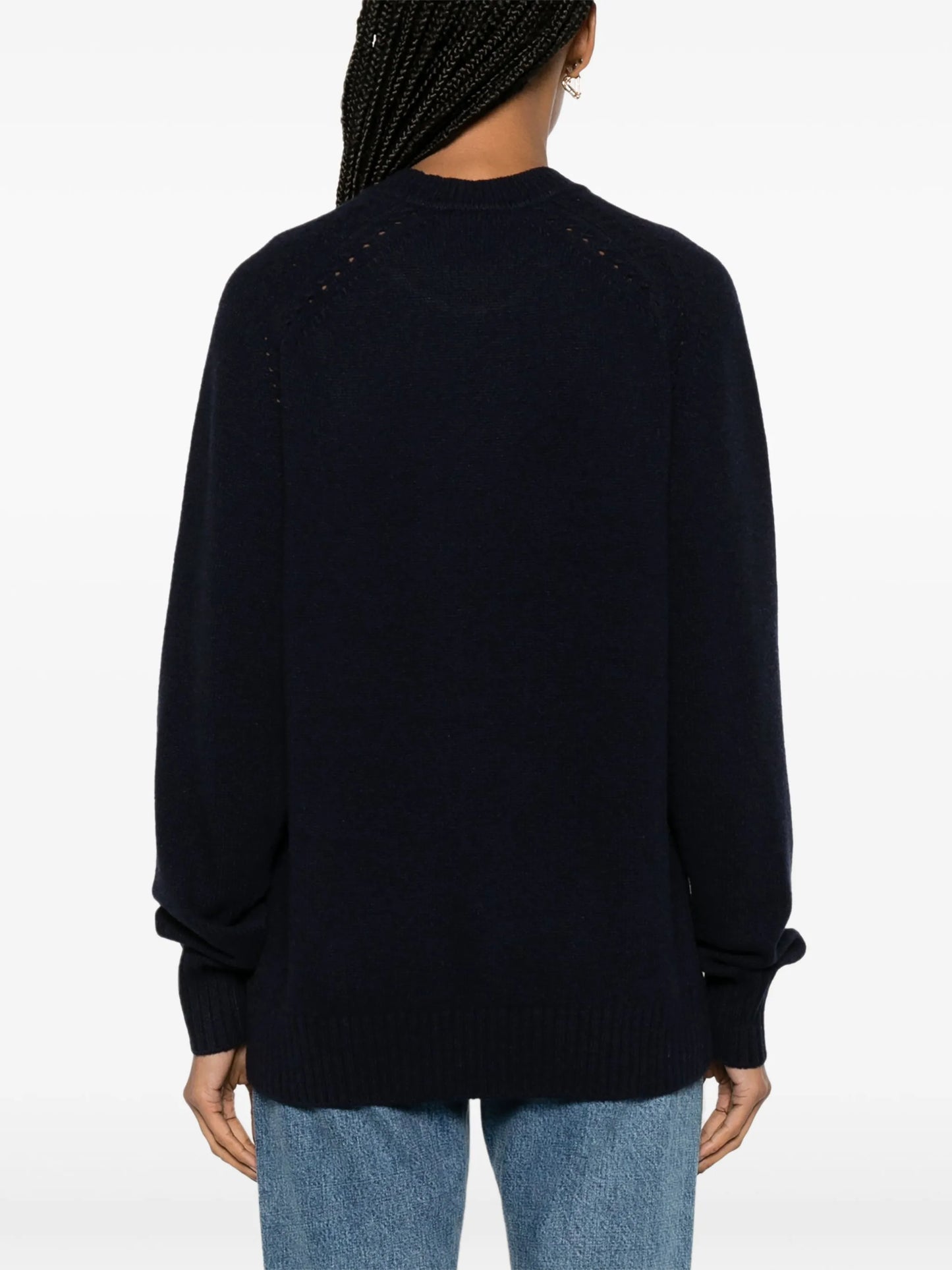 Marcie-plaque cashmere blend jumper